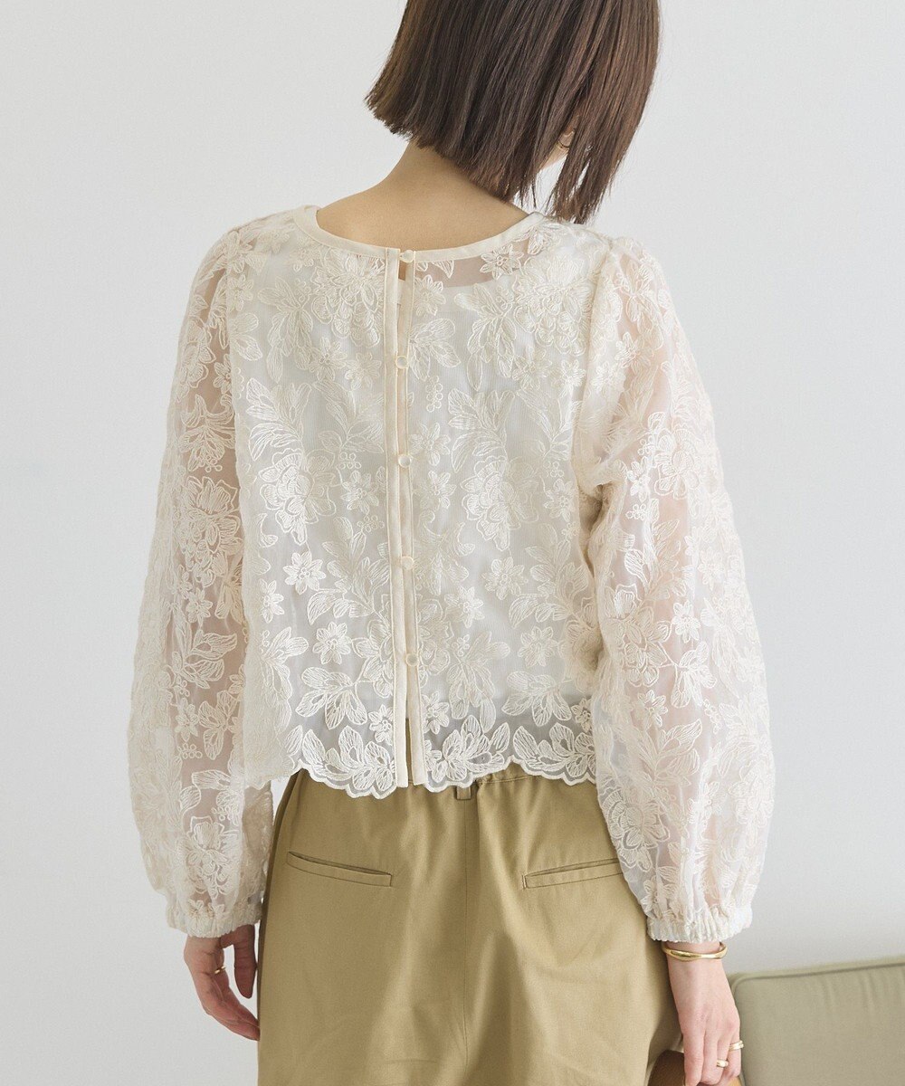 AMERICAN HOLIC 【前後2WAY】シアーレースブラウス 