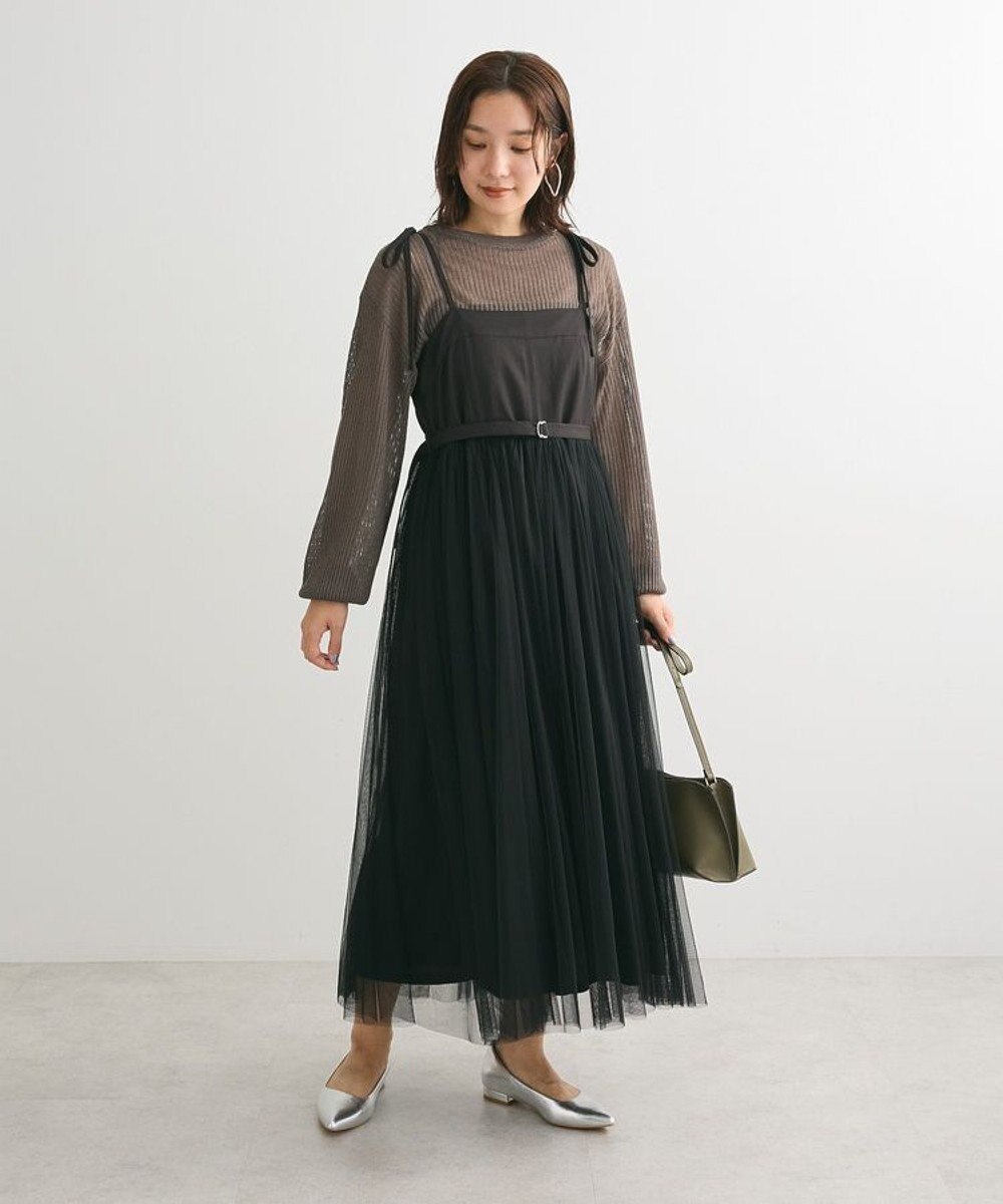 Green Parks ・ＥＬＥＮＣＡＲＥ　ＤＵＥ　チュールドッキングワンピ 