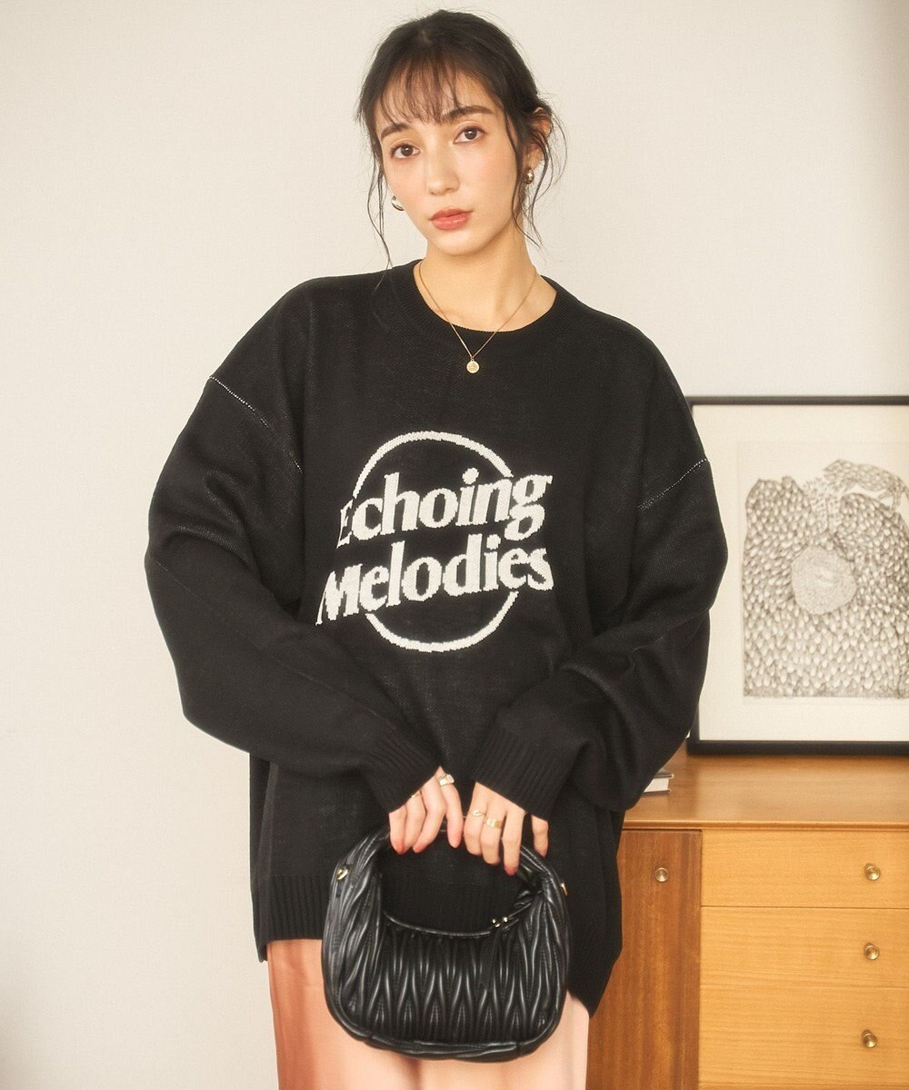 WEGO 【新色追加/ユニセックス着用ITEM/SMLサイズ展開】ジャガードグラフィックプルオーバー（LS） 