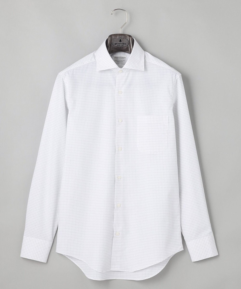 GOTAIRIKU 【形態安定】PREMIUMPLEATS_スモールワイドカラー 通年ドレスシャツ_チェック(25年春夏モデル) 