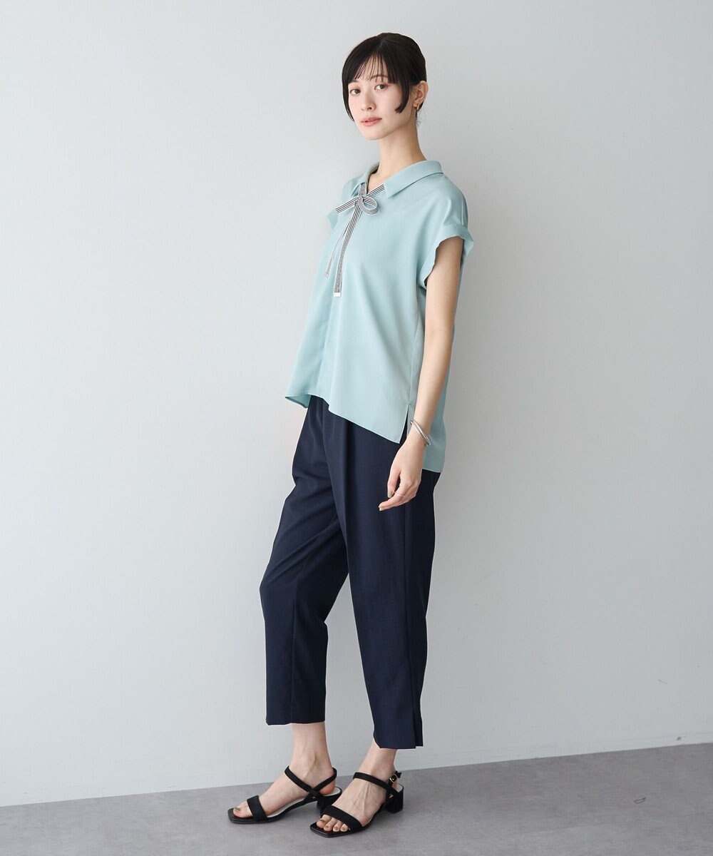 YECCA VECCA 【UVカット】サラサライージーテーパードパンツ 