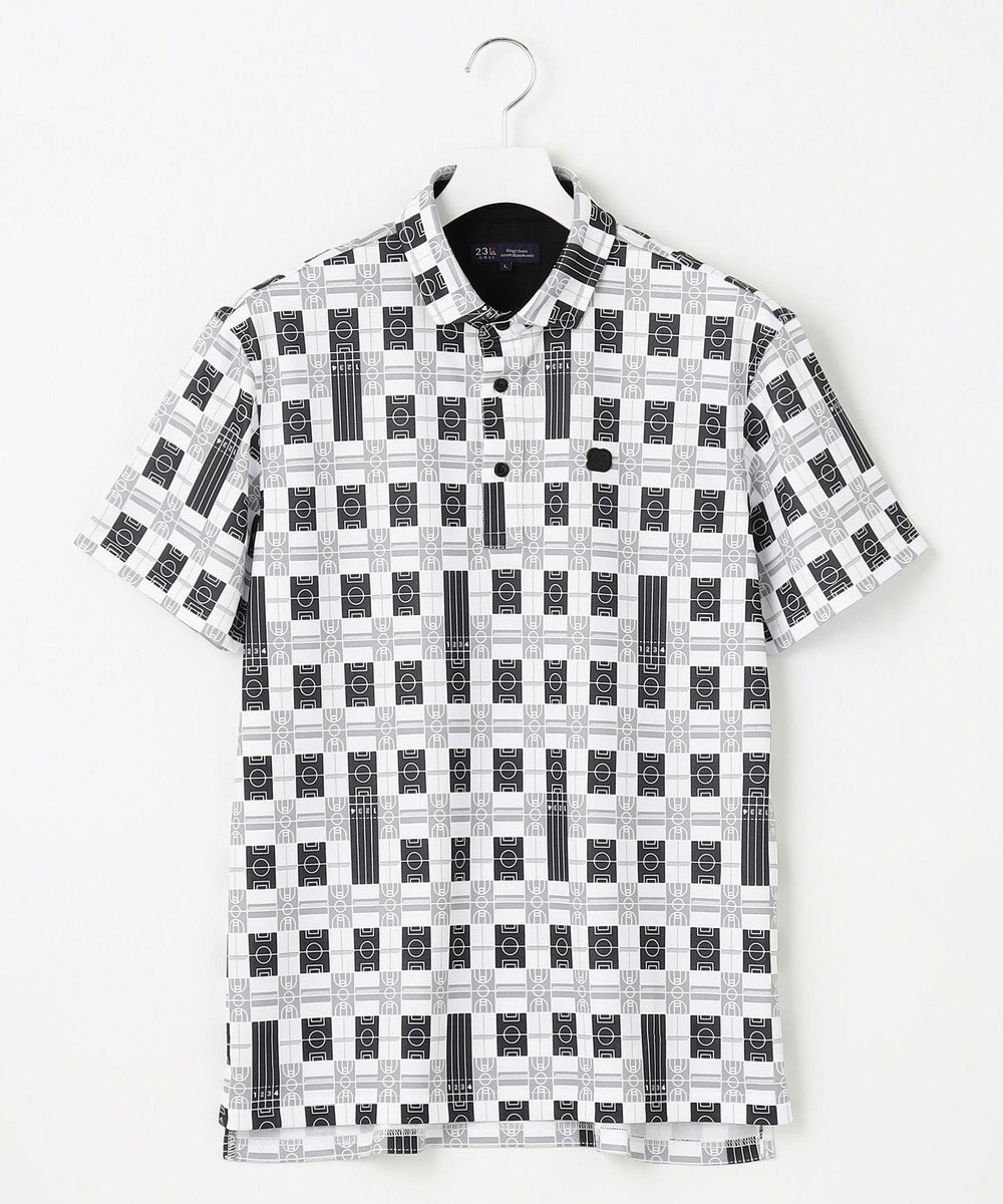 23区GOLF 【MEN】【吸水速乾/UVカット】フィールドチェック柄ポロシャツ 