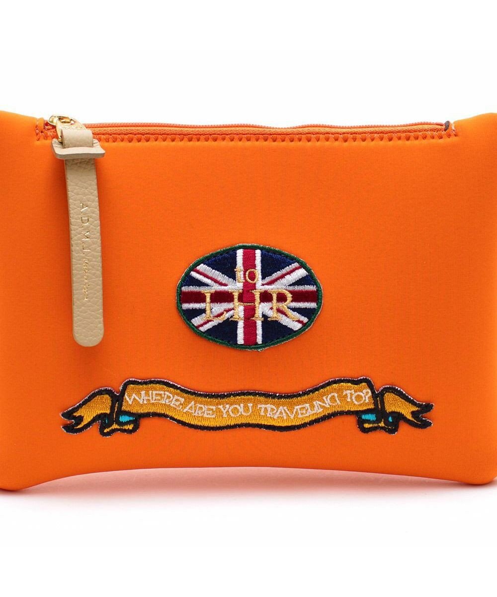 A.D.M.J. 【魔法の様に軽い】マジックライト/コード刺しゅうフラットポーチ2セット(S・LL) 