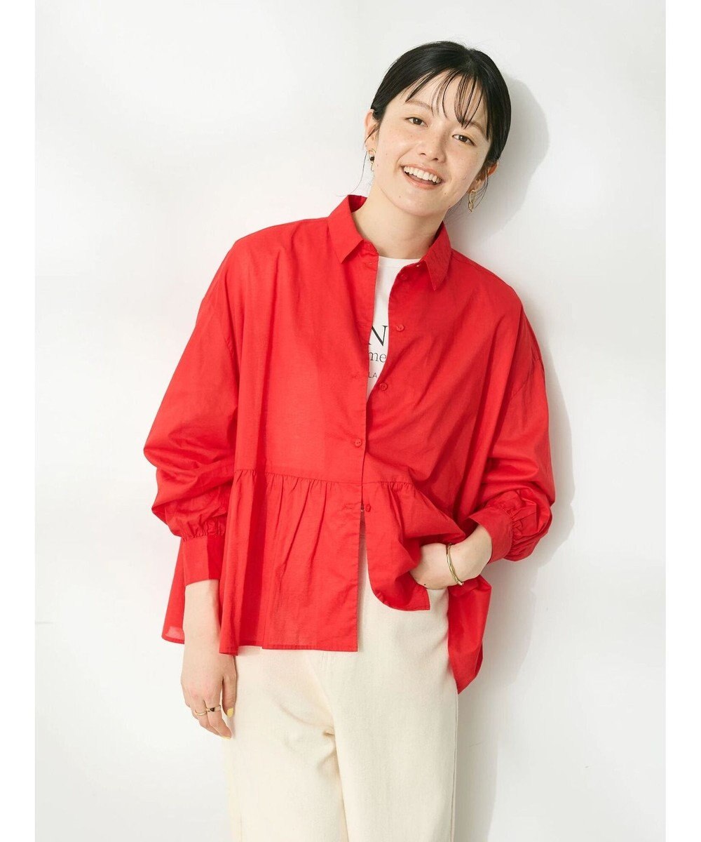 CRAFT STANDARD BOUTIQUE ペプラムブラウス（長袖） 