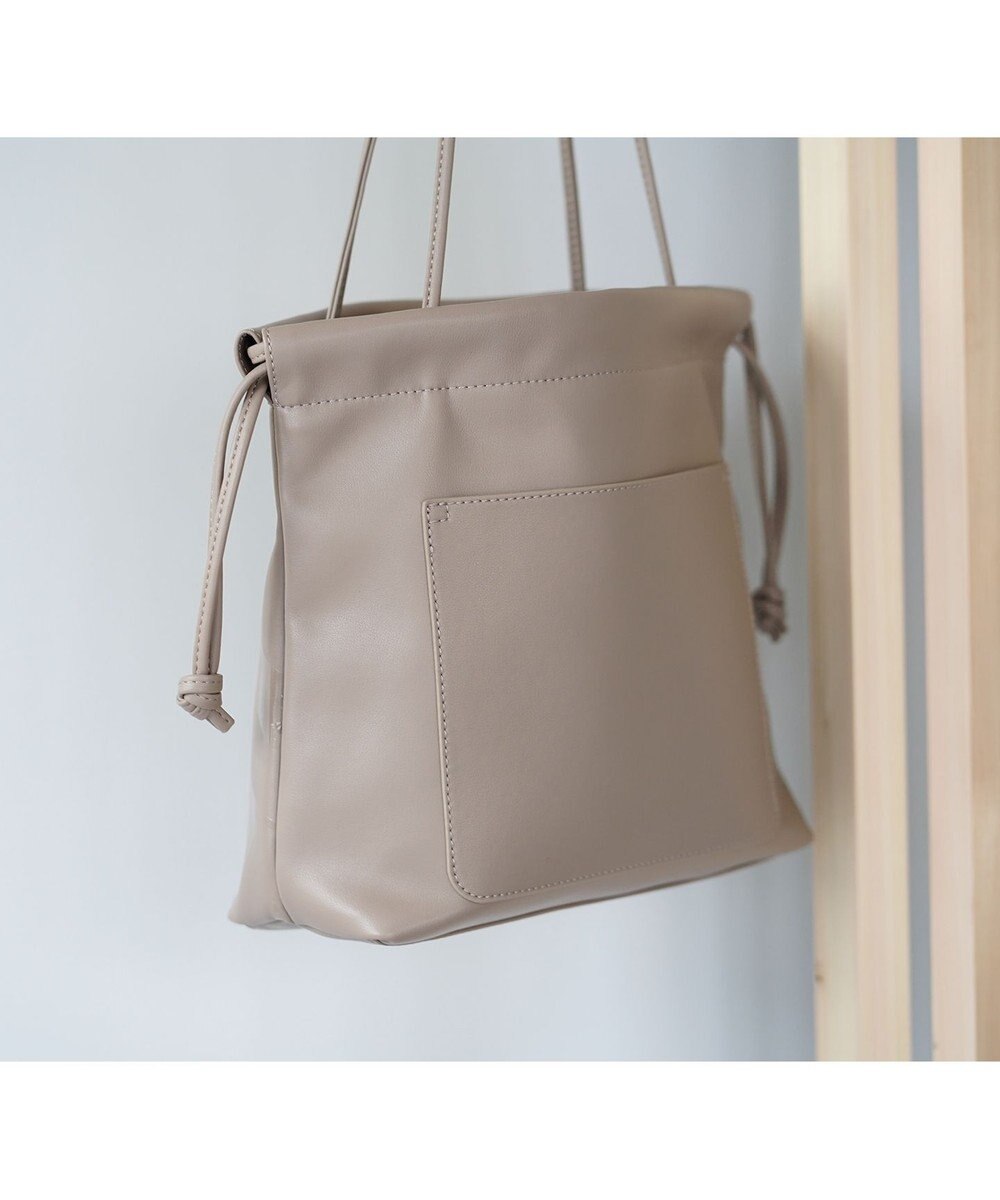 MIYABIYA La quoh with kirakaracho　角つなぎ ソフトレザー ミディアムトート 