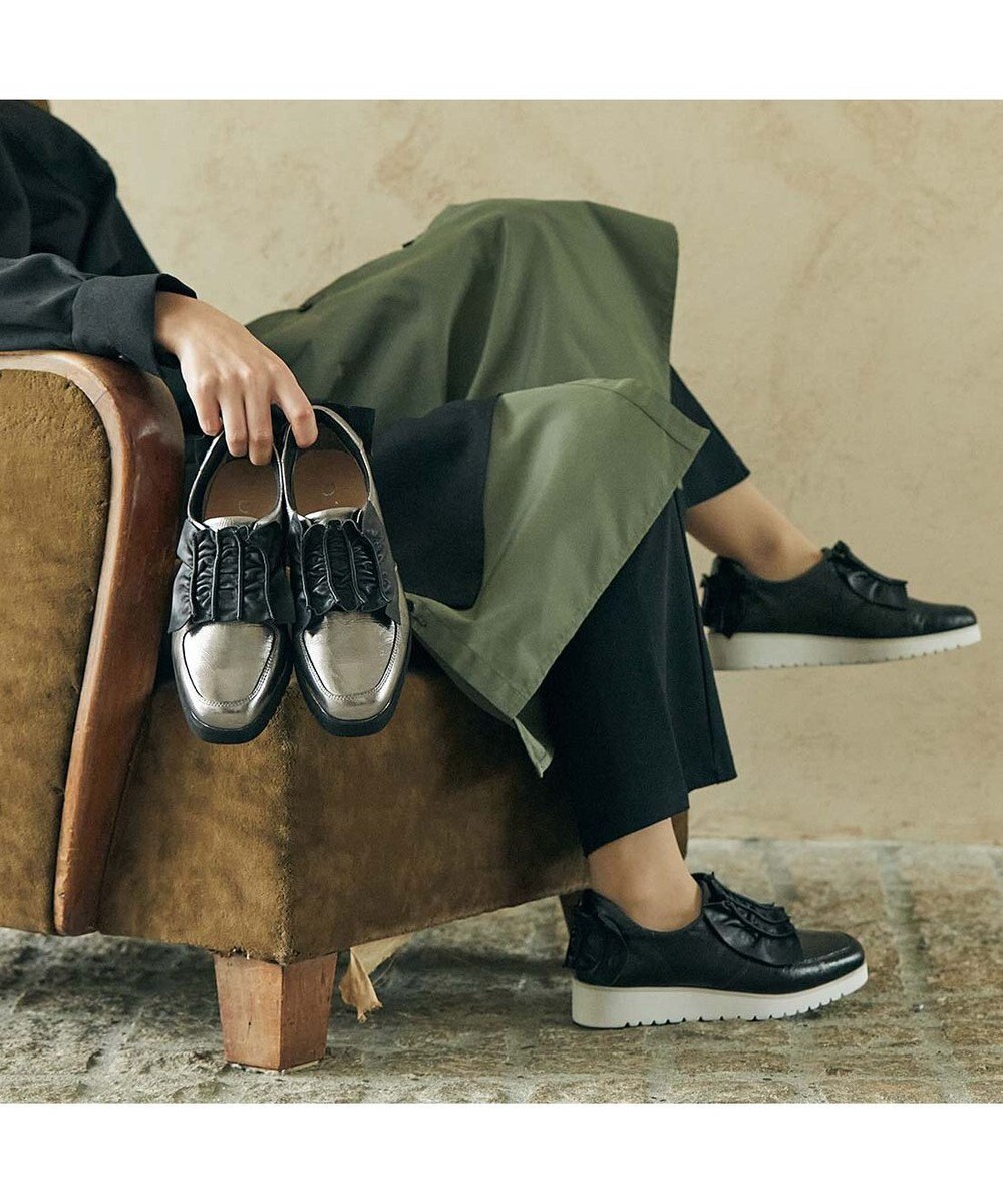 MODE ET JACOMO <D'ICI>シャーリングモチーフデザインスニーカー 