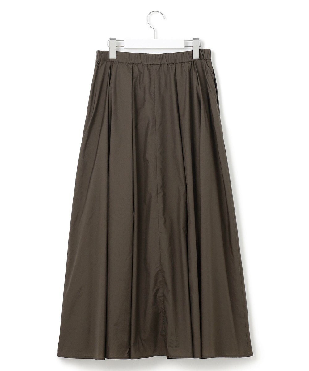 23区 L 【洗える】ナイロンコットンポプリン タック スカート 