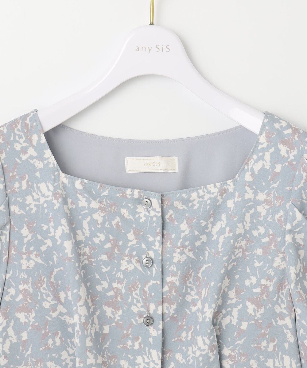 ANY SIS 【洗える】ファジープリント ワンピース 