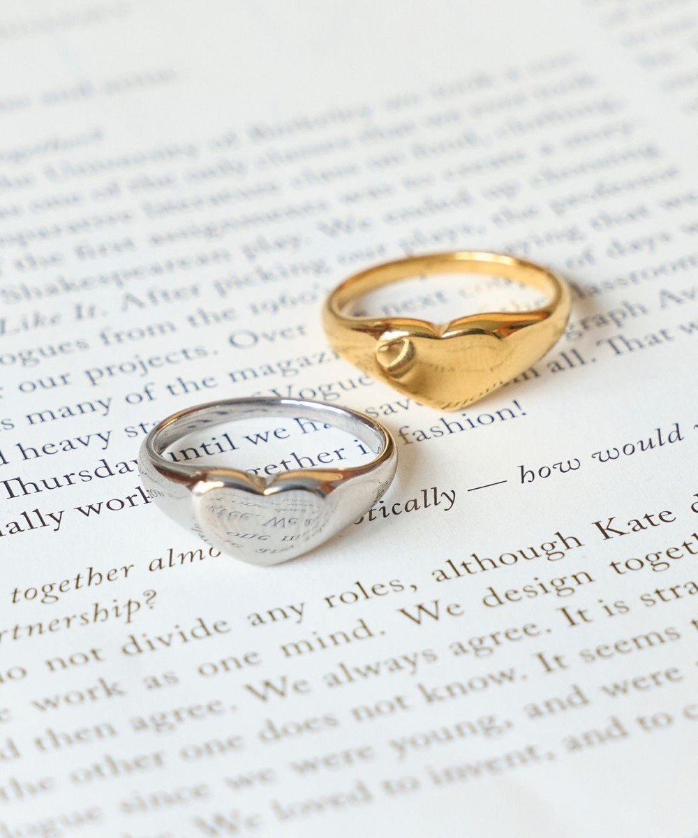 Phoebe 【金属アレルギー対応】メタルラヴィリング　ゴールド/ステンレス/ハート 