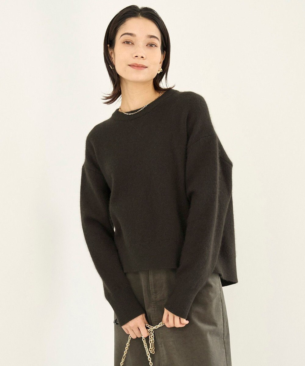 UNFILO 【WEB＆一部店舗限定】へアリースウェット クルーネックニット 