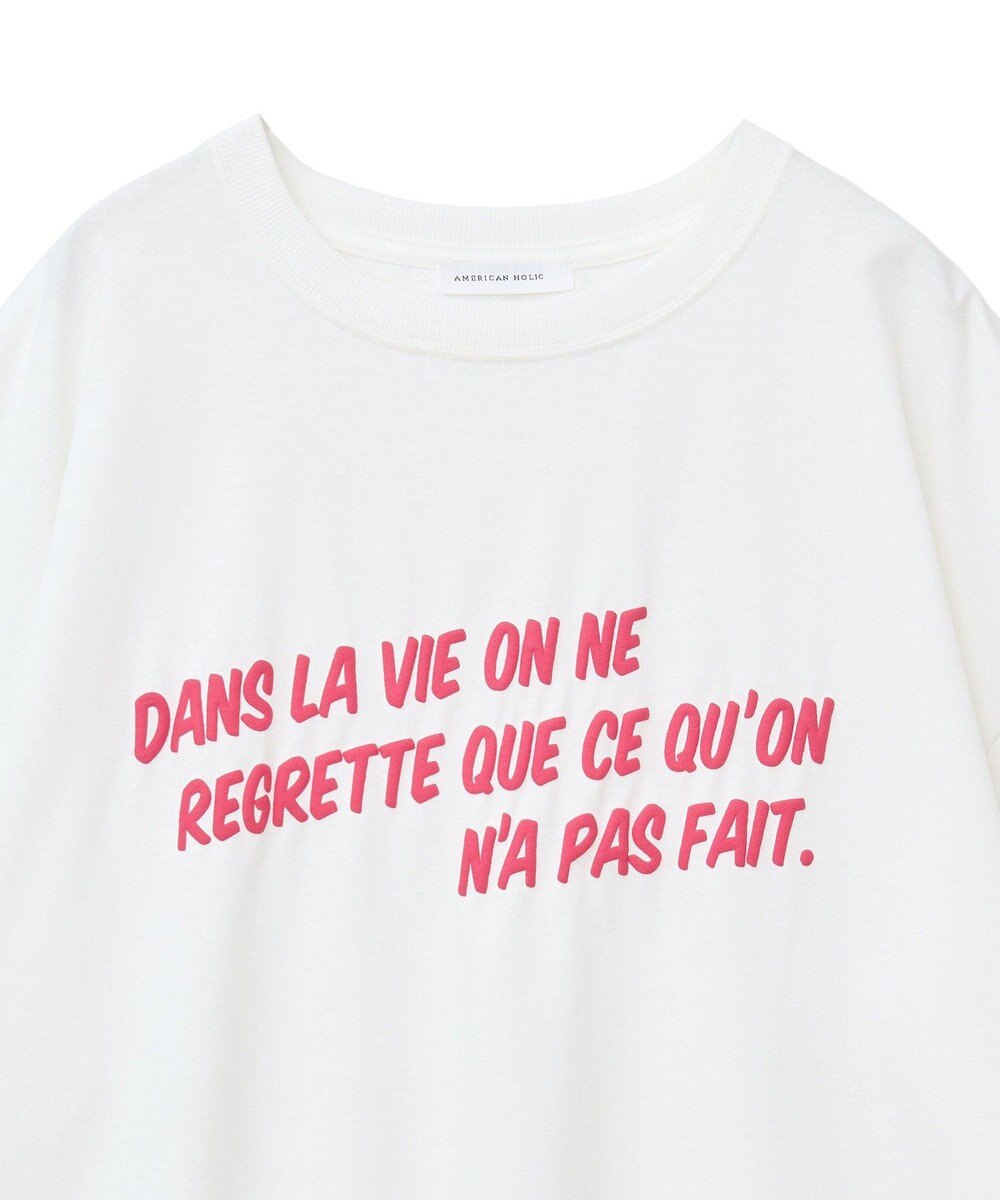 AMERICAN HOLIC 発泡プリントTシャツ 