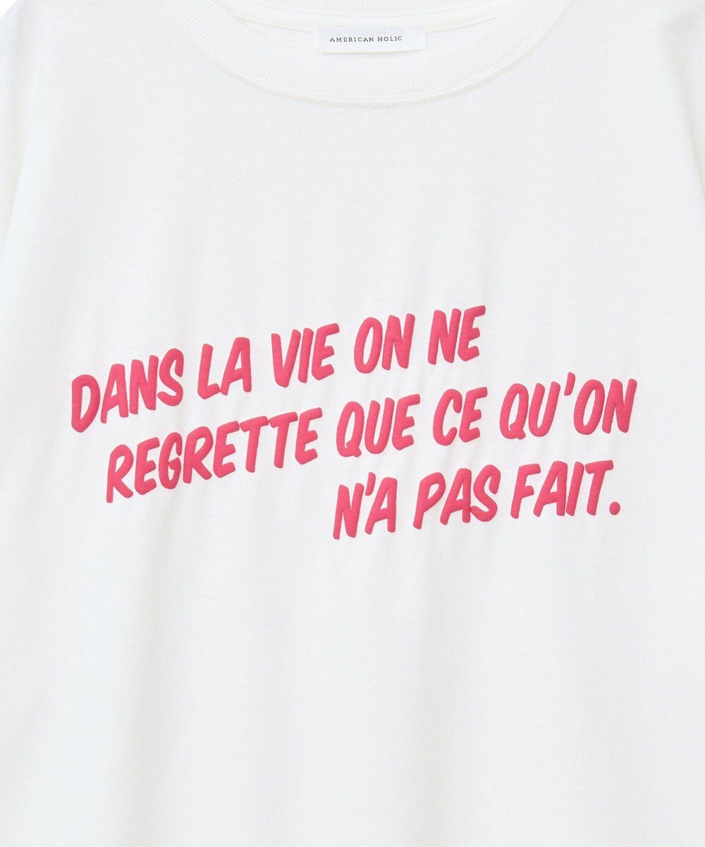 AMERICAN HOLIC 発泡プリントTシャツ 