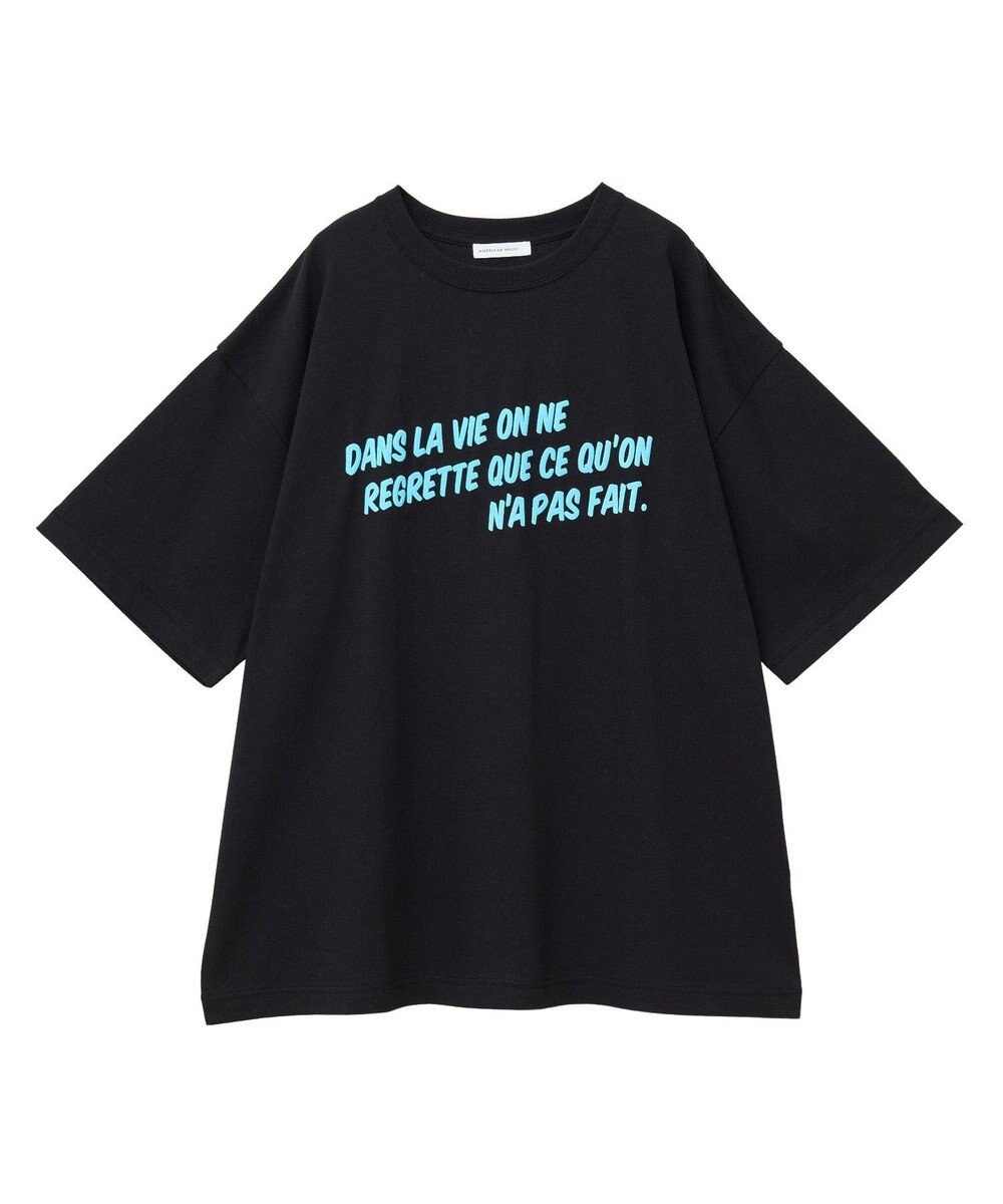 AMERICAN HOLIC 発泡プリントTシャツ 