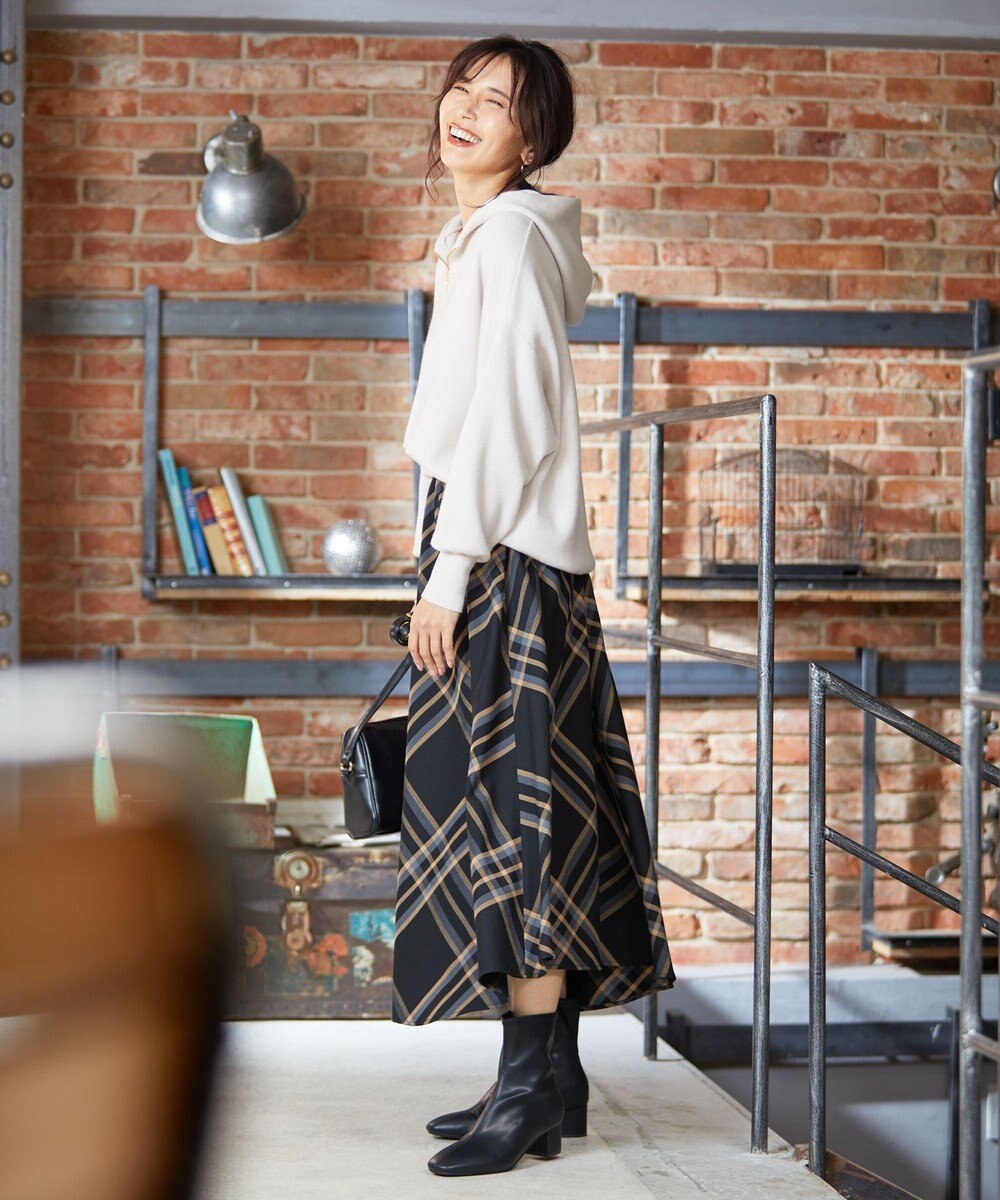 ANY 【洗える】スウェットライクフーディ 