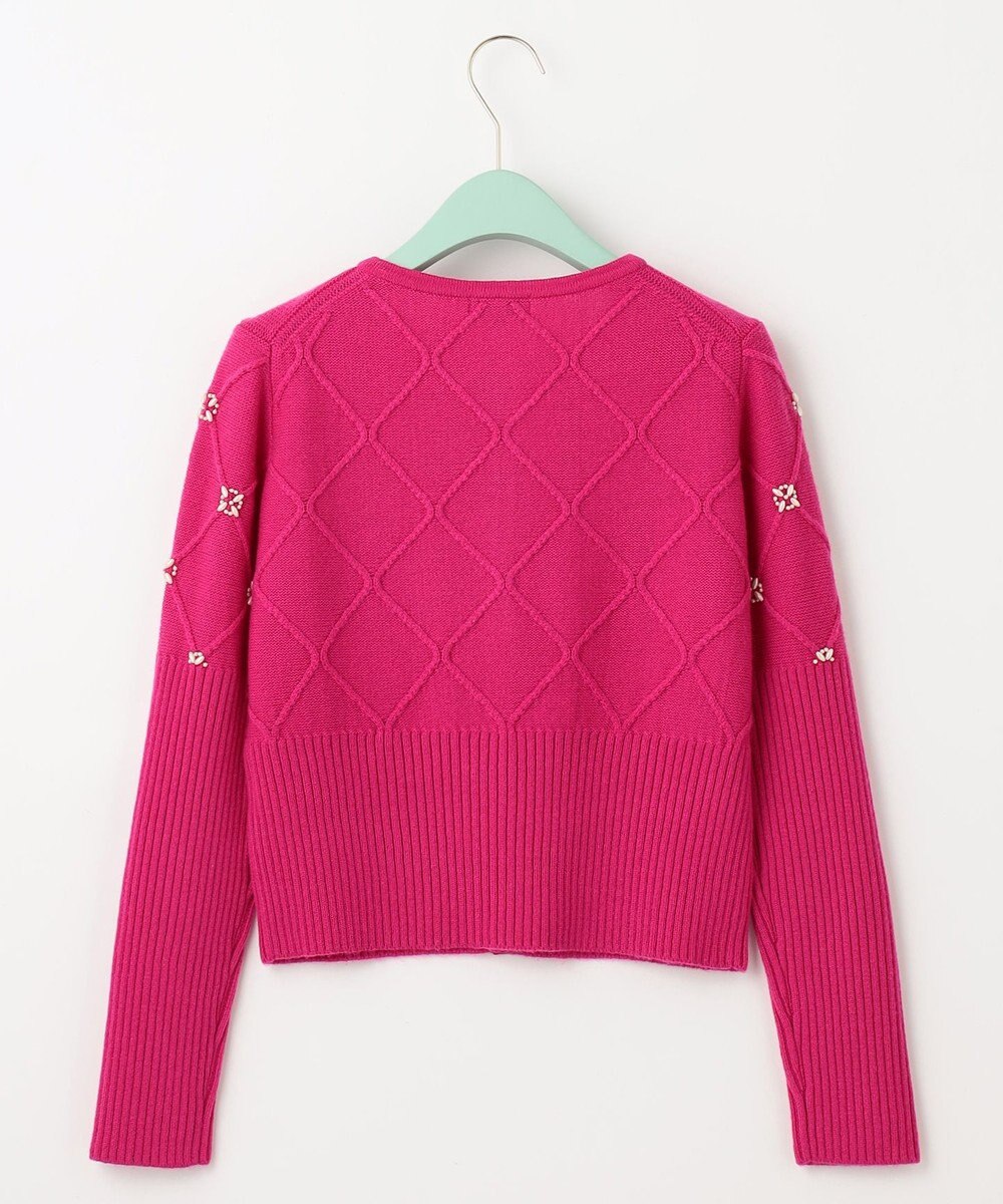 TOCCA 【洗える】PEARL BOUQUET KNIT カーディガン 