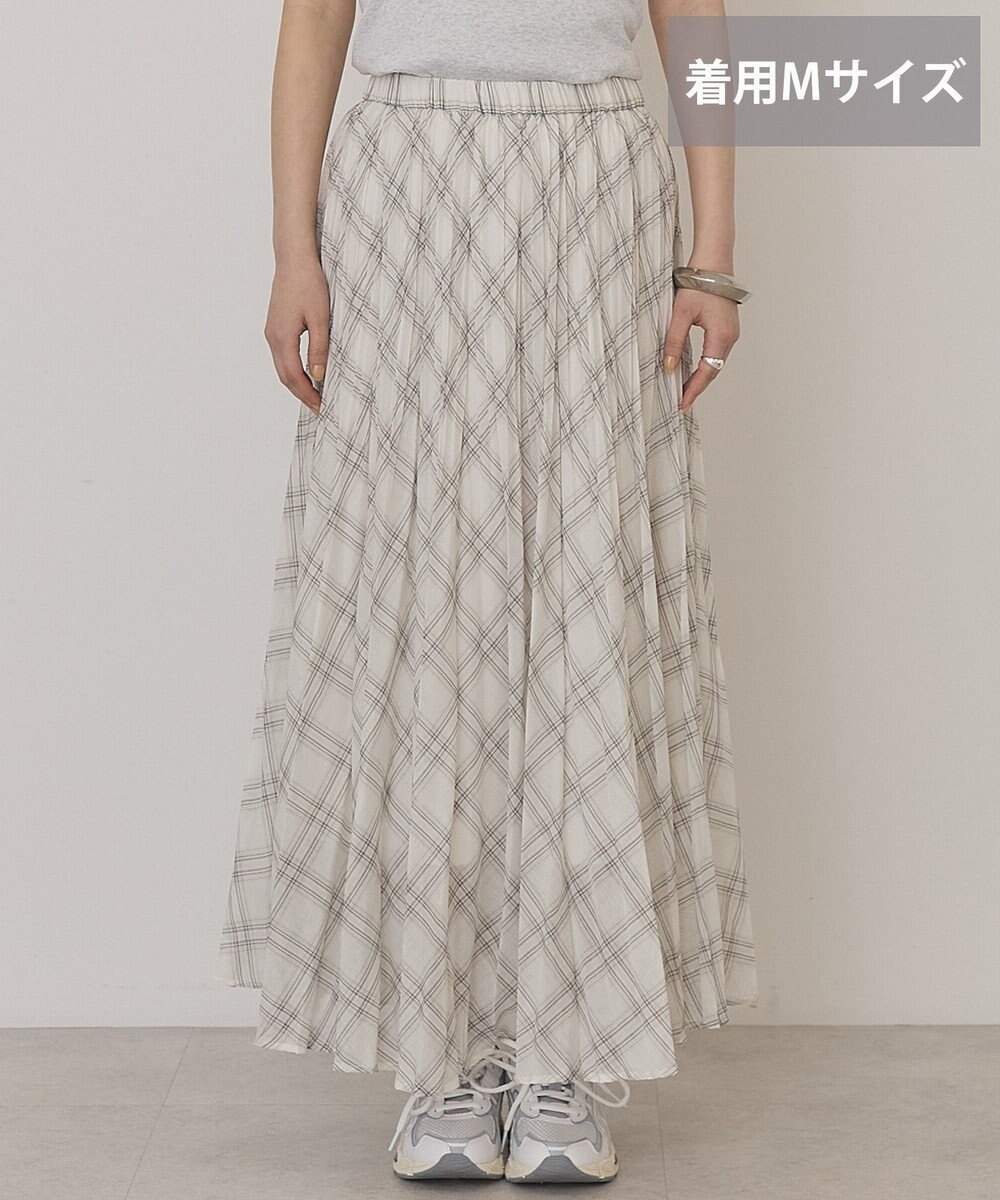 AMERICAN HOLIC 【選べる丈】チェックシアープリーツスカート 