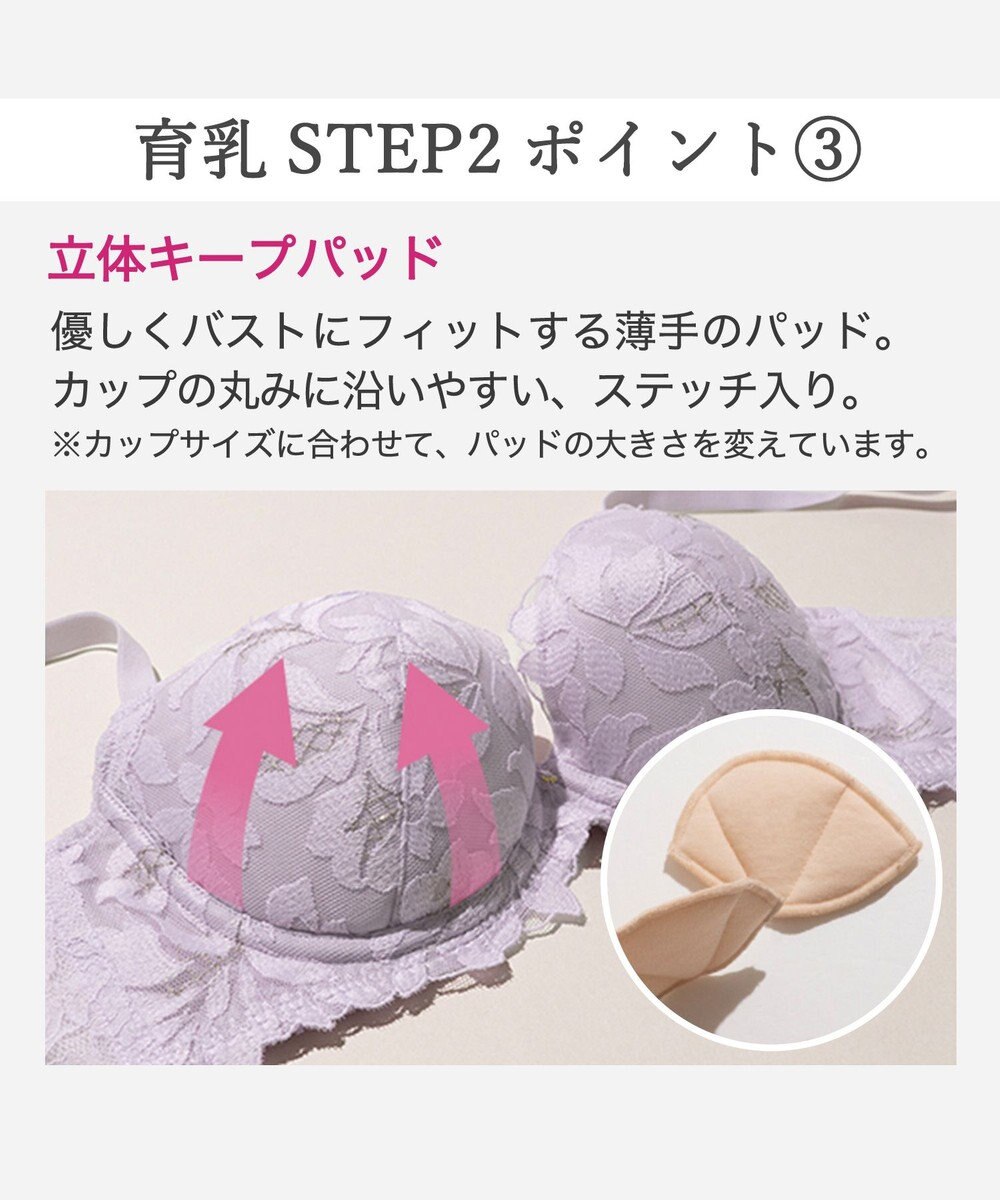 BRADELIS New York 【BRADELIS New York/ 育乳補整ブラ・STEP2 寄せる】ベルステップ2ブラ26S2 