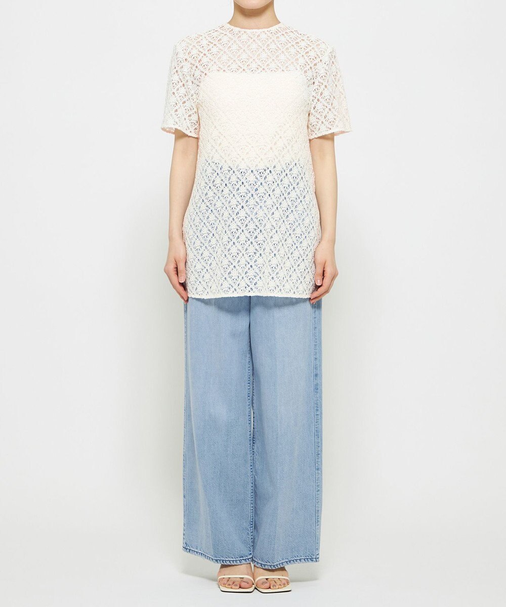 uncrave ジオメトリックレース ブラウス 