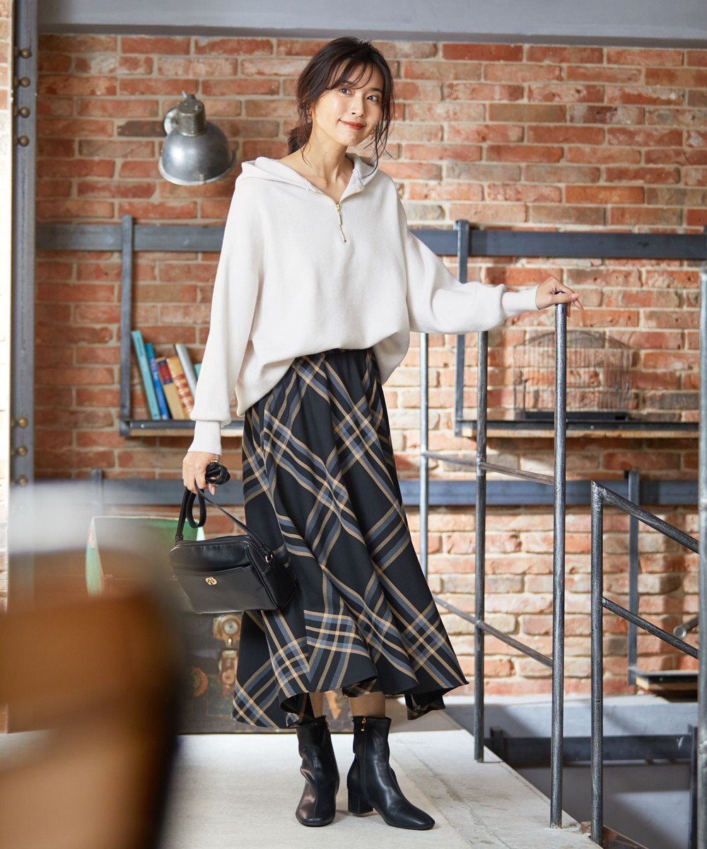 ANY 【洗える】スウェットライクフーディ 