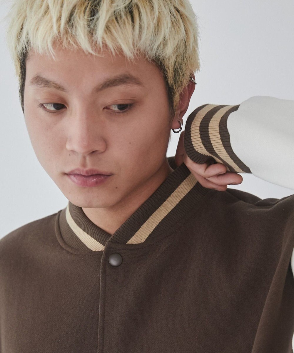 WEGO 【ユニセックス着用ITEM/MLサイズ展開】サガラワッペンスウェットスタジャン 