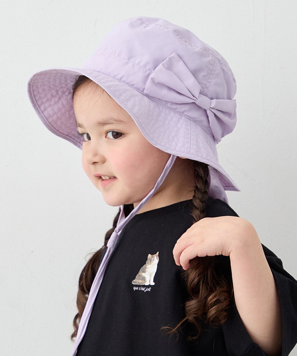 ANY KIDS 【UVカット/撥水/日よけ付き】バケットハット 