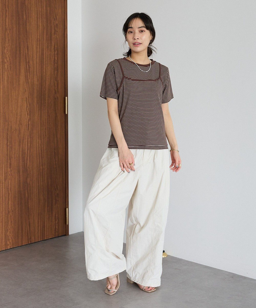 CRAFT STANDARD BOUTIQUE コットンナイロンカーブパンツ 