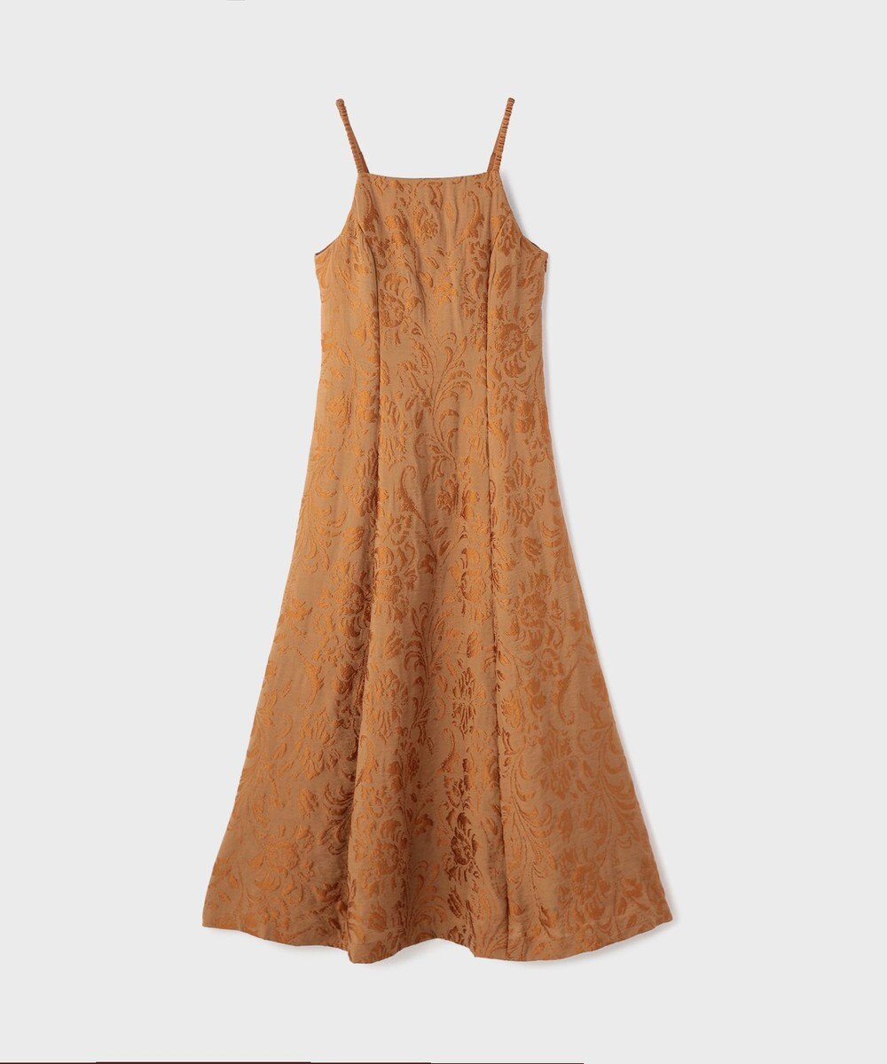 GRACE CONTINENTAL リーフジャガードキャミワンピース 