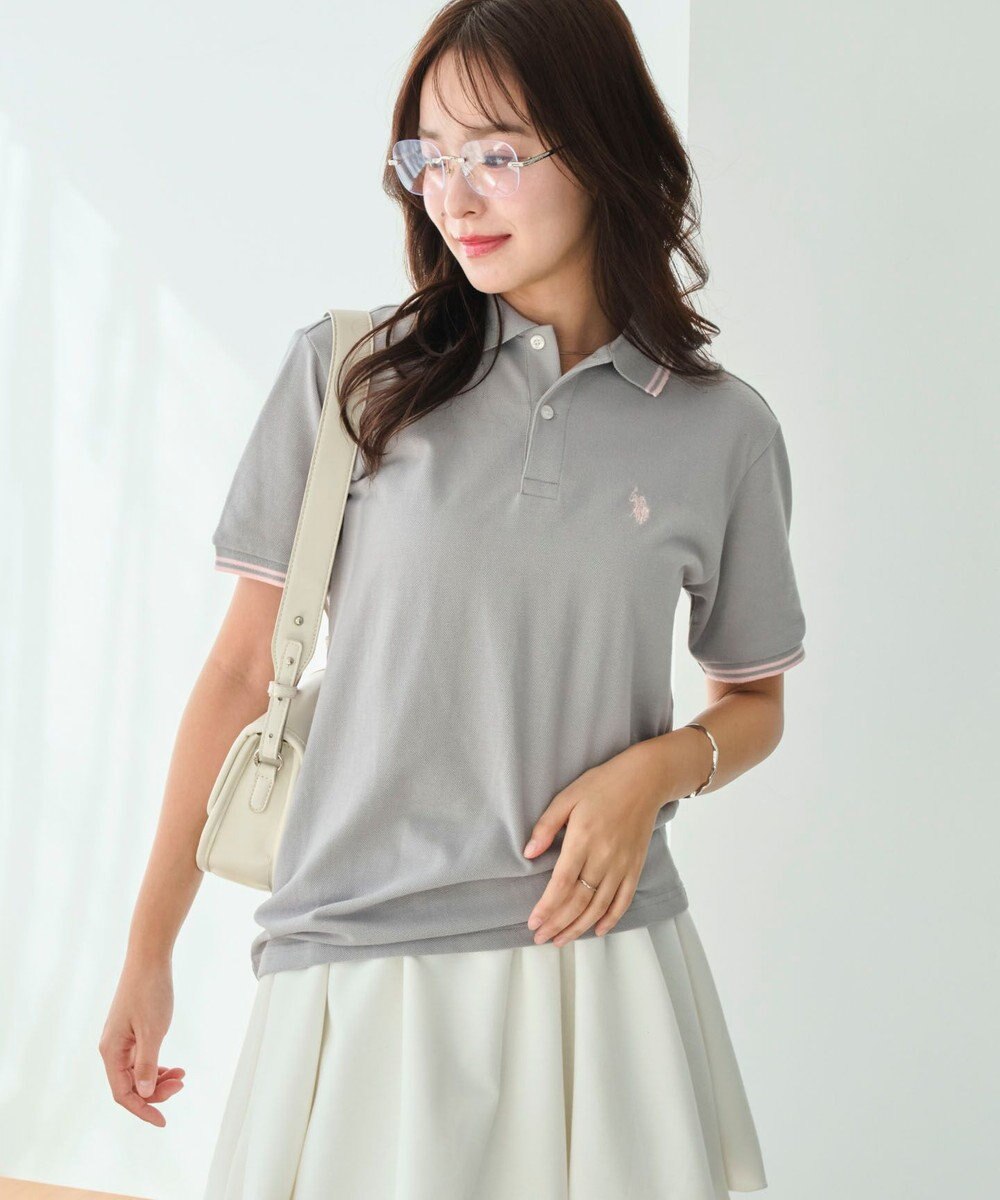 WEGO 【ユニセックス着用ITEM/SMLサイズ展開】別注USPOLOラインポロシャツ 