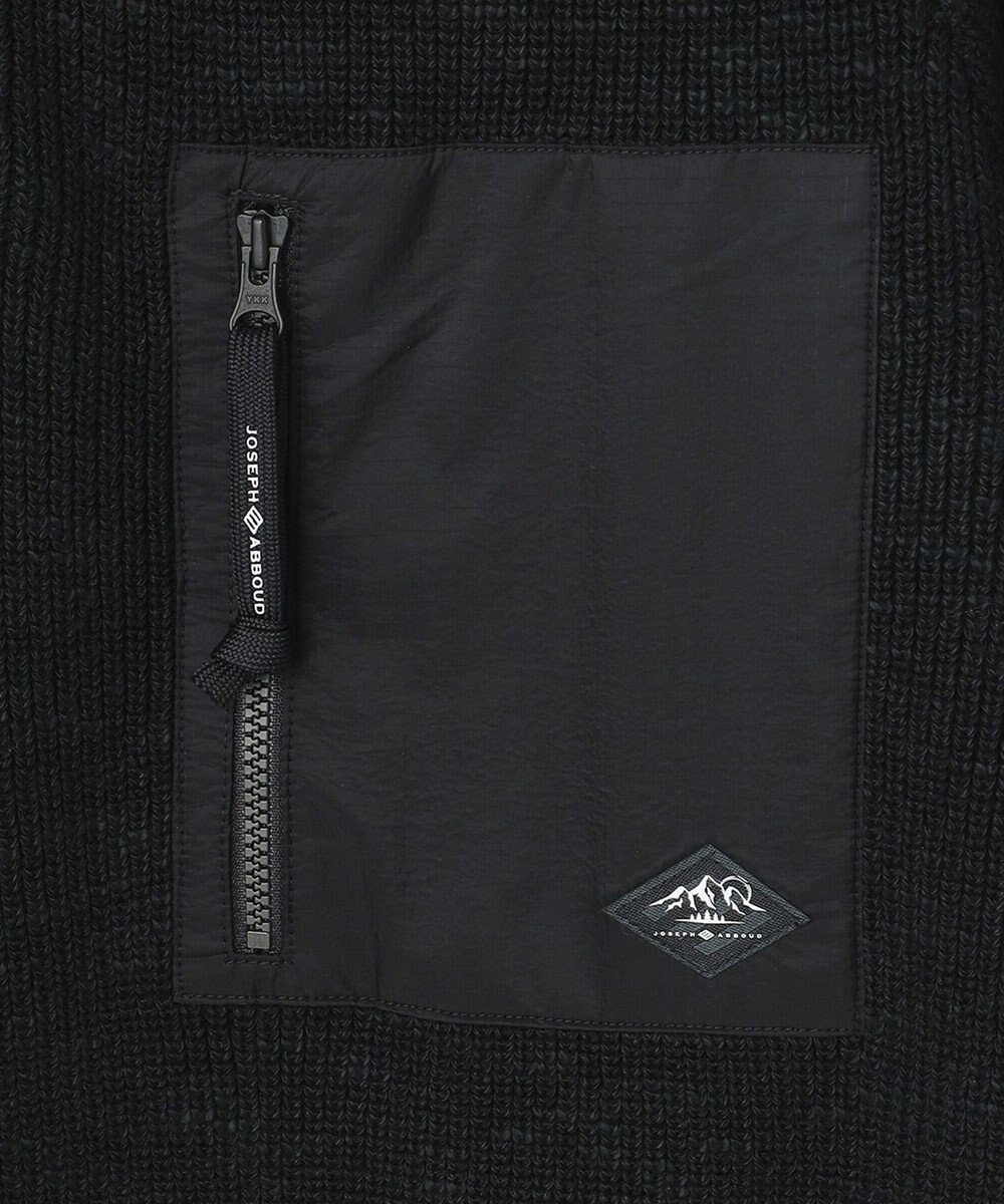 JOSEPH ABBOUD MOUNTAIN 【UNISEX】日本素材 ハーフZIPウールニット 
