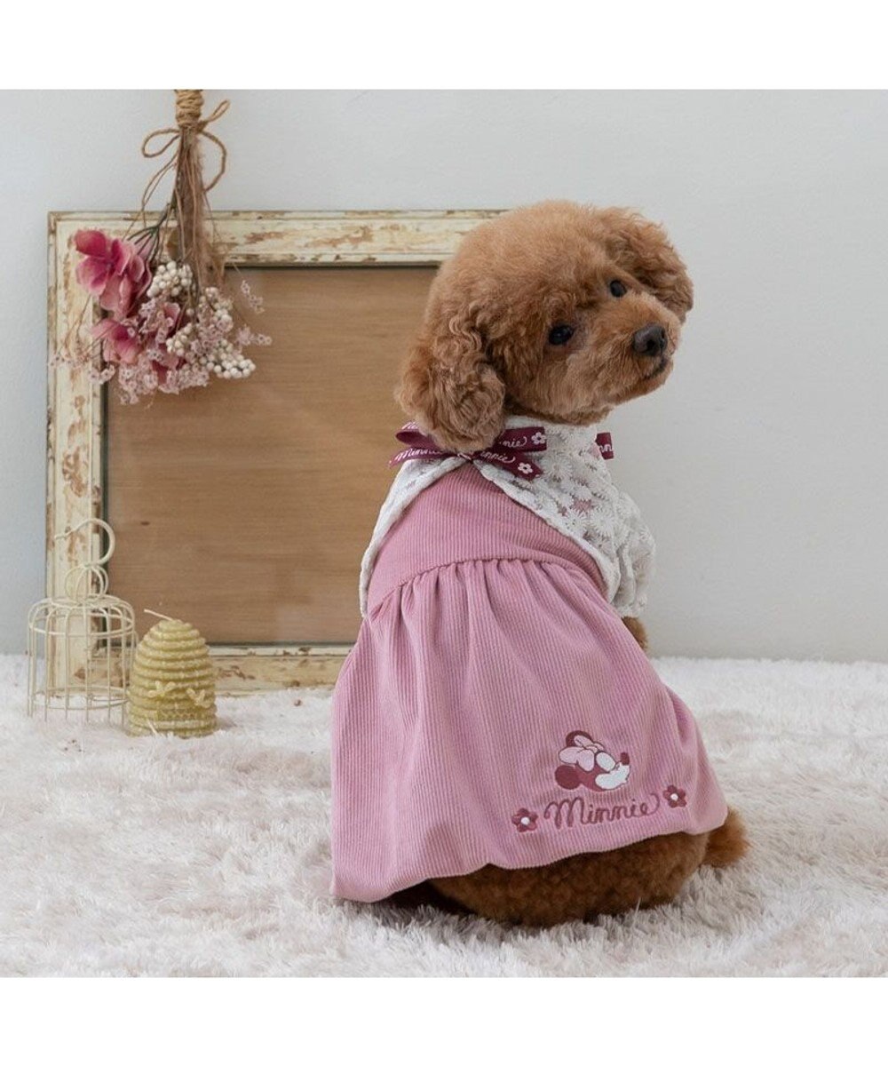 PET PARADISE ディズニー ミニーマウス レースボレロ ワンピース 小型犬 