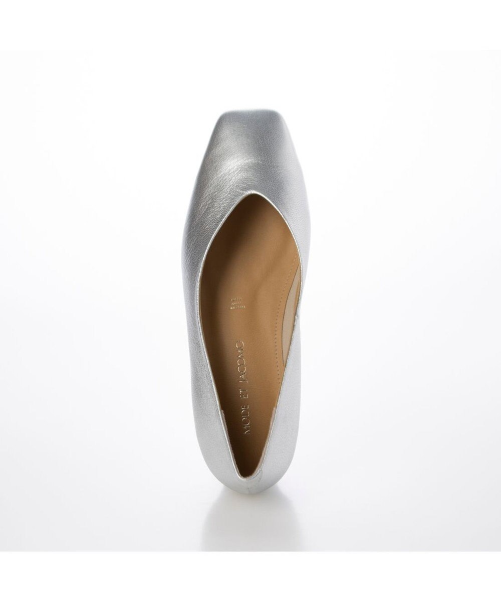 MODE ET JACOMO <MODE ET JACOMO>スクエアトゥフラットパンプス 