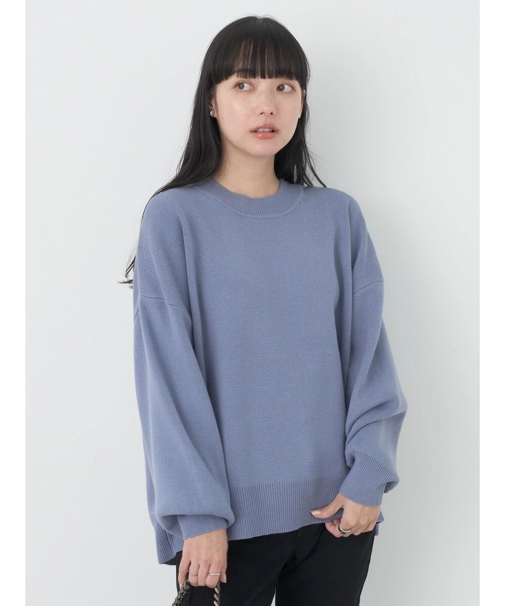 earth music&ecology アンチピリングバックスリットプルオーバー 