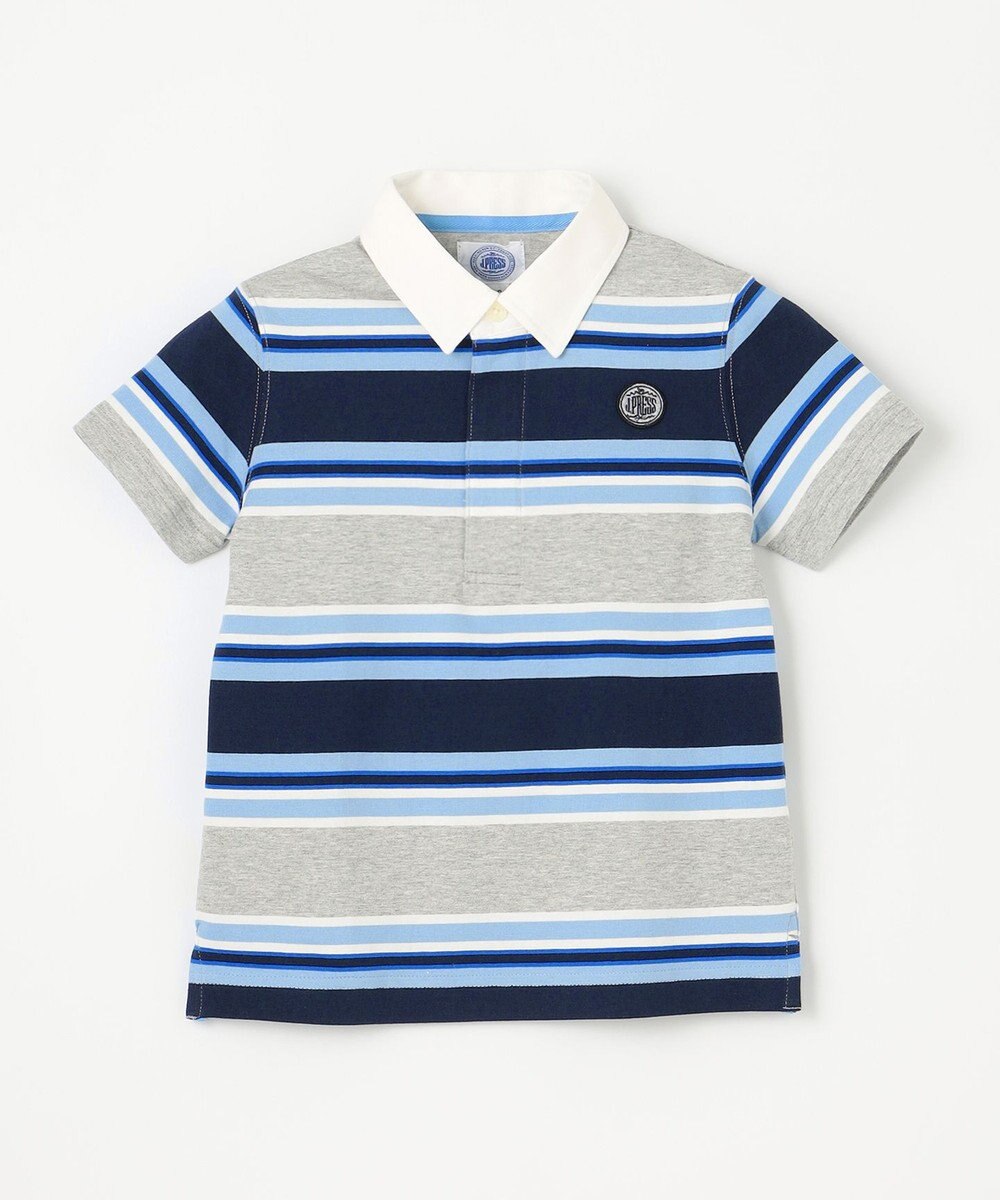 J.PRESS KIDS 【110-130cm】マルチボーダー 半袖ポロシャツ 