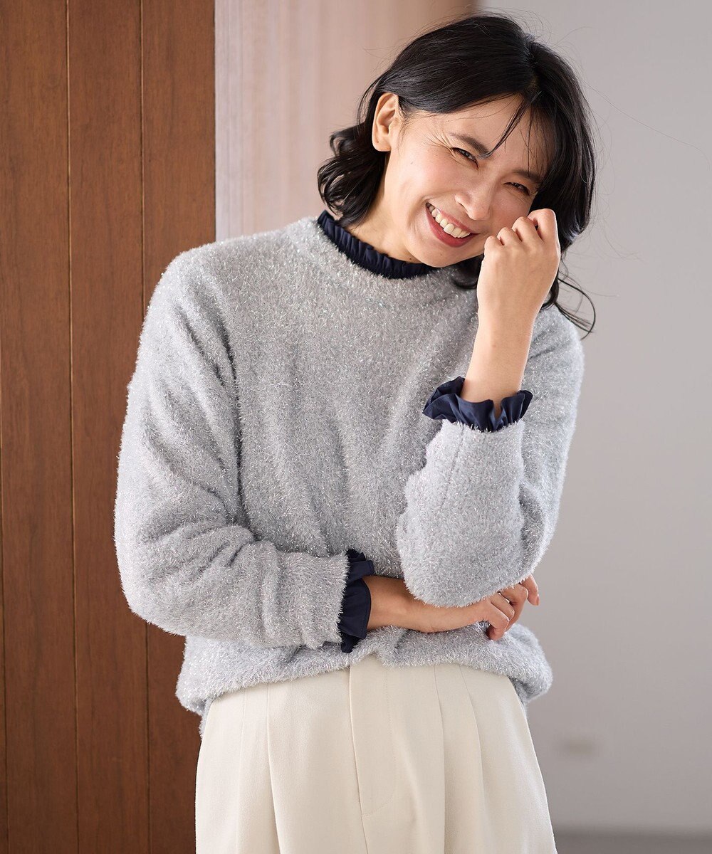 ANY シャイニーニットプルオーバー 