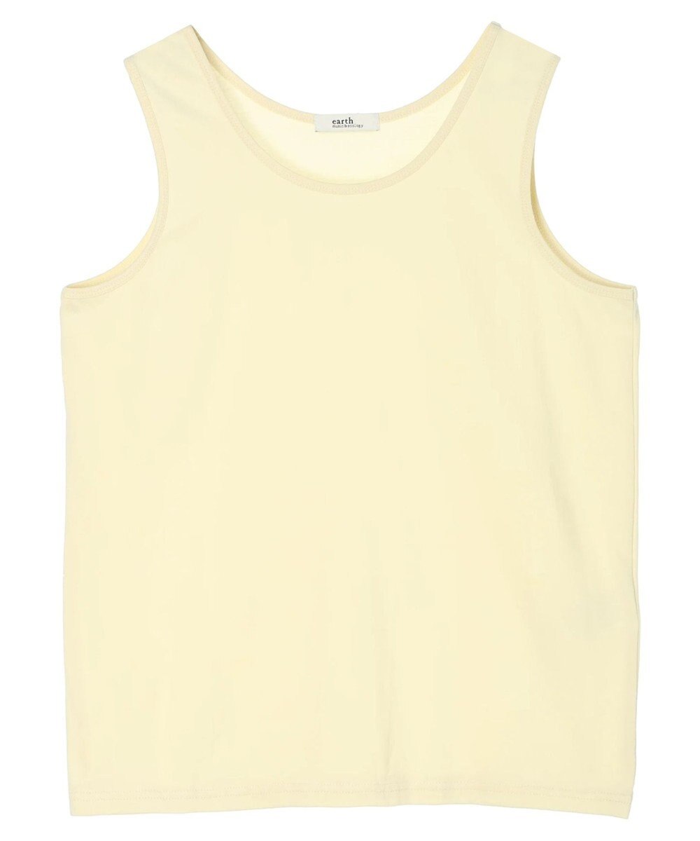 earth music&ecology ＳＥＴ２点クレープリボンブラウス＋インナー 