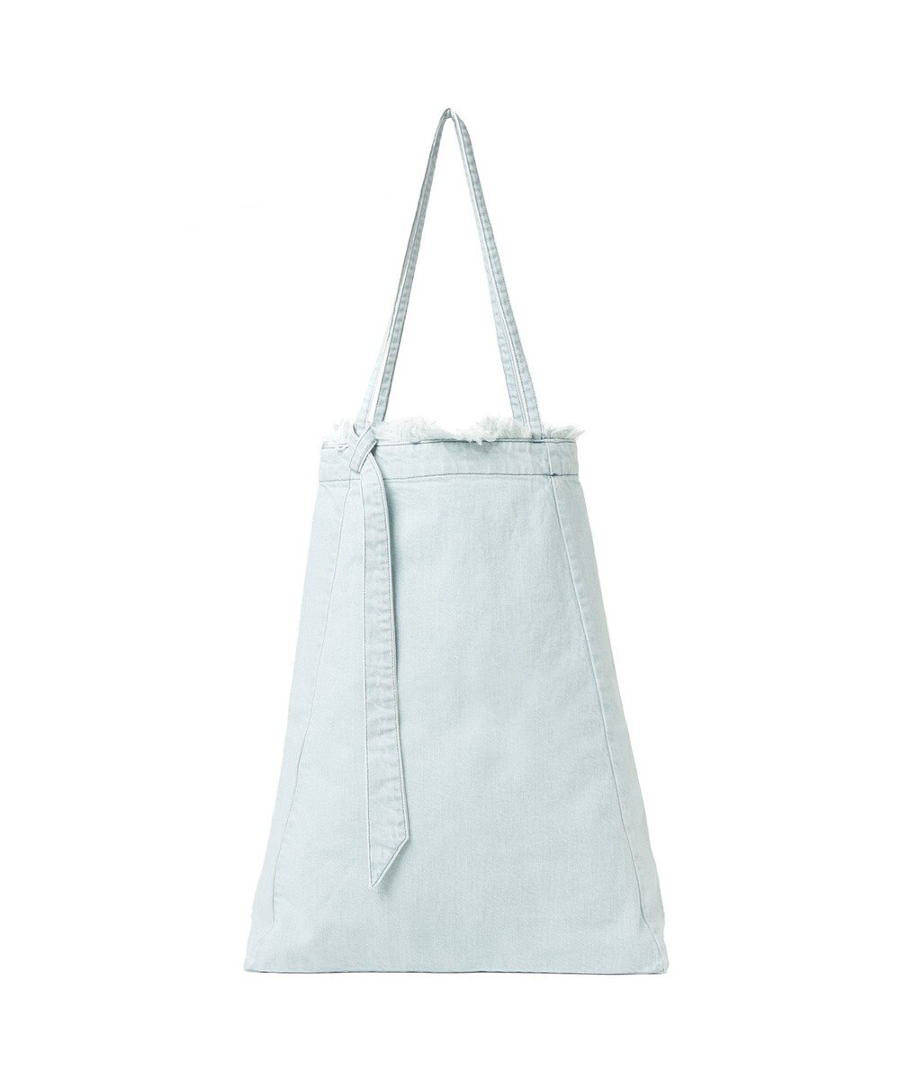 woadblue 【157】DENIM TIE TOTE デニムトートバッグ アイスブルー 