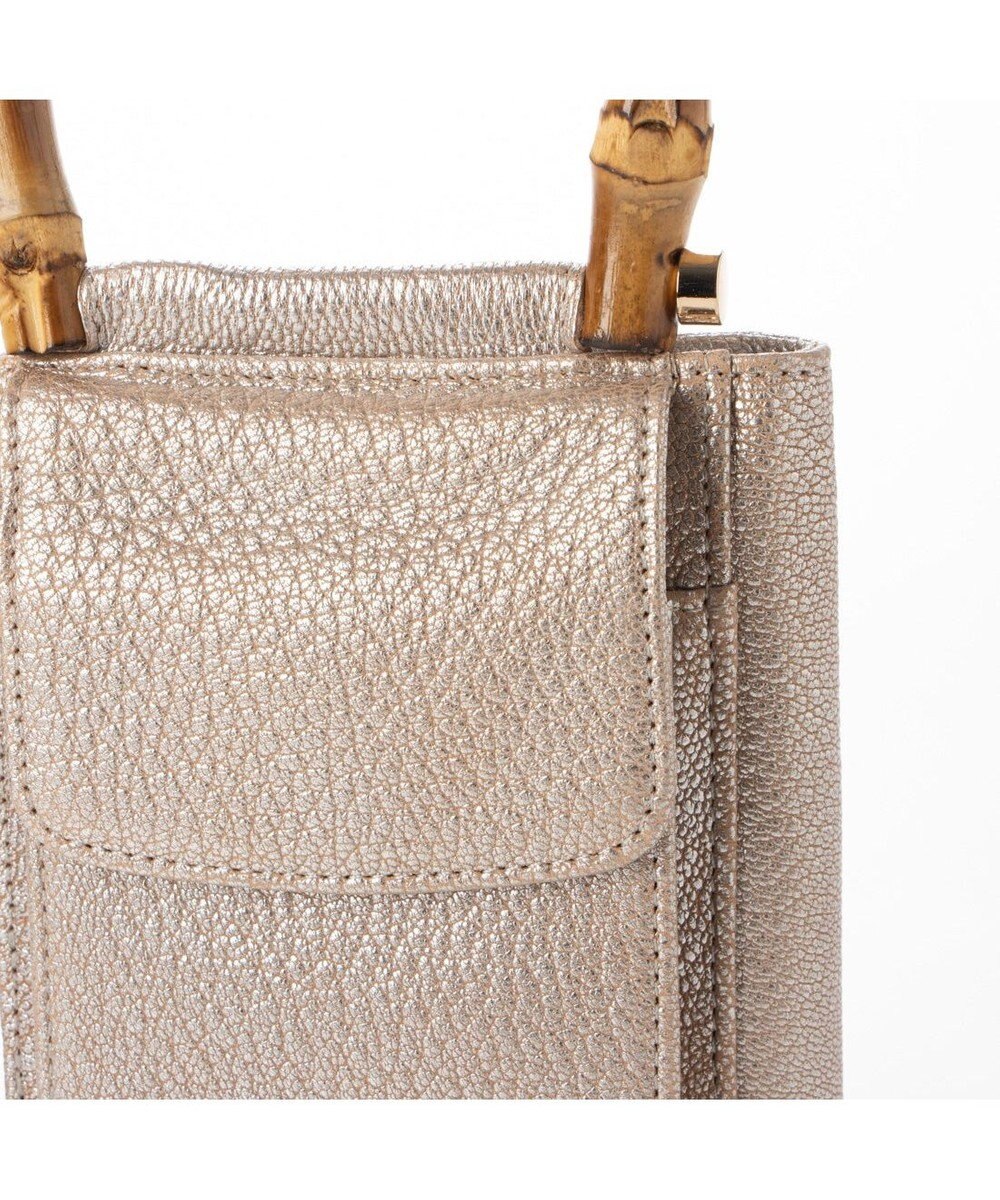 UNBILLION perche バンブーハンドルゴートモバイルウォレットショルダー 