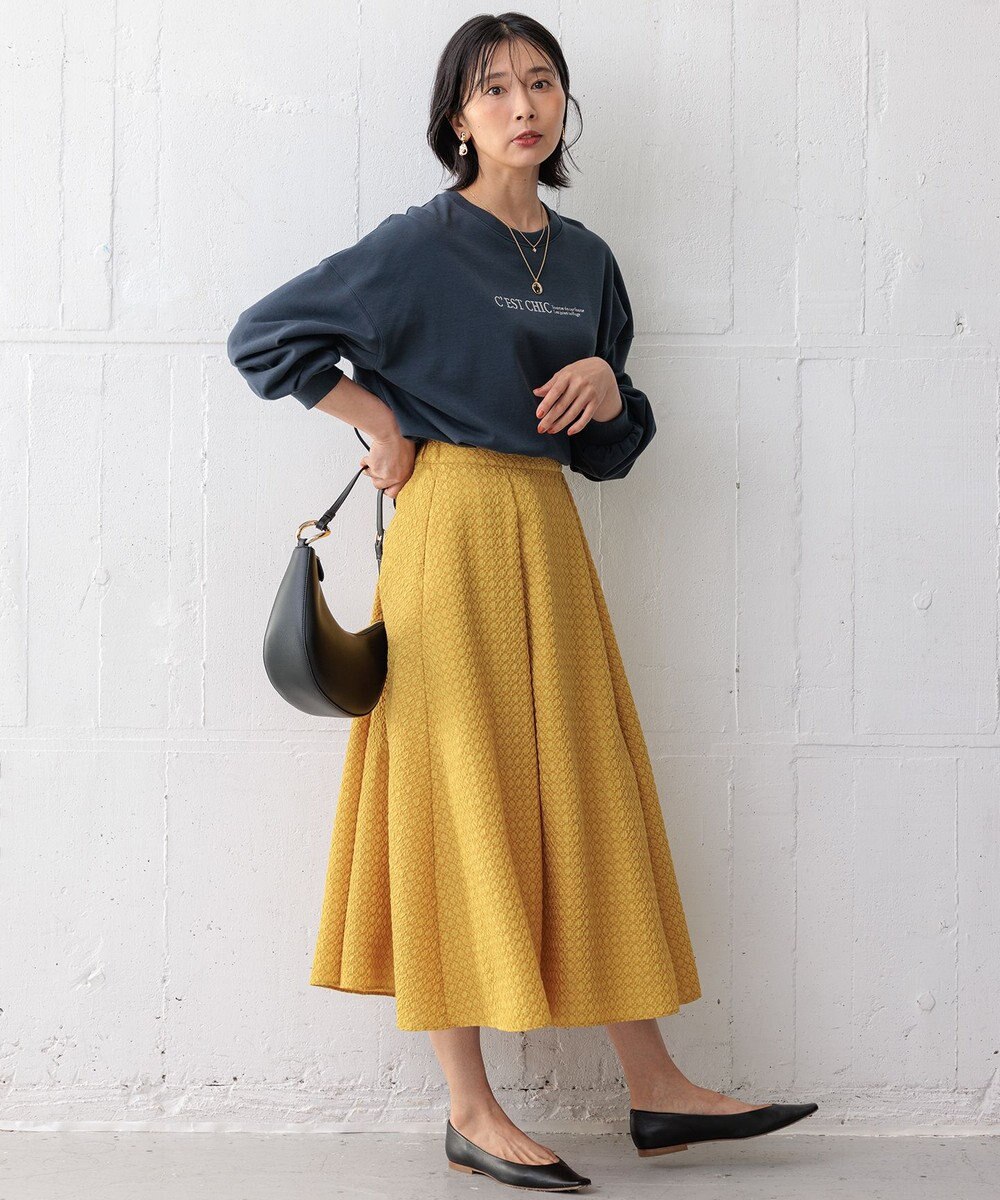 23区 L 【洗える】ライトコットンテリー ロゴ カットソー 