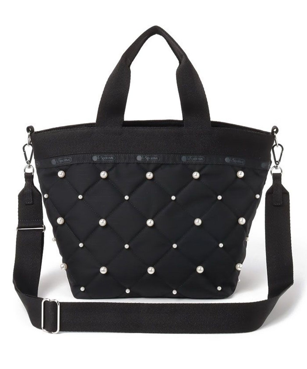 LeSportsac BUCKET TOTE W PEARLS/ブラックパール 