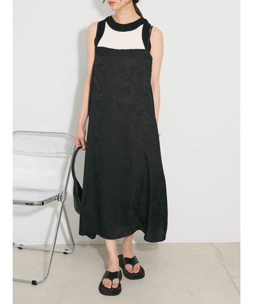 Green Parks ウ゛ィンテージフラワージャガードキャミワンピース 