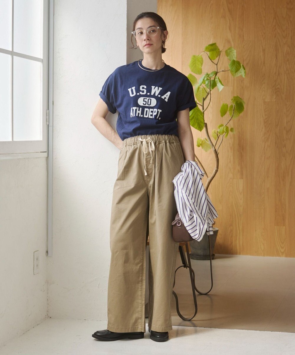 WEGO 【ANGIE VINTAGE】カレッジロゴプリントTee 