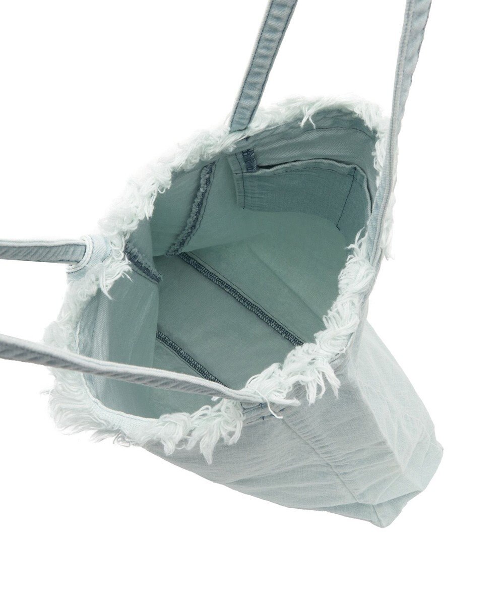 woadblue 【157】DENIM TIE TOTE デニムトートバッグ アイスブルー 
