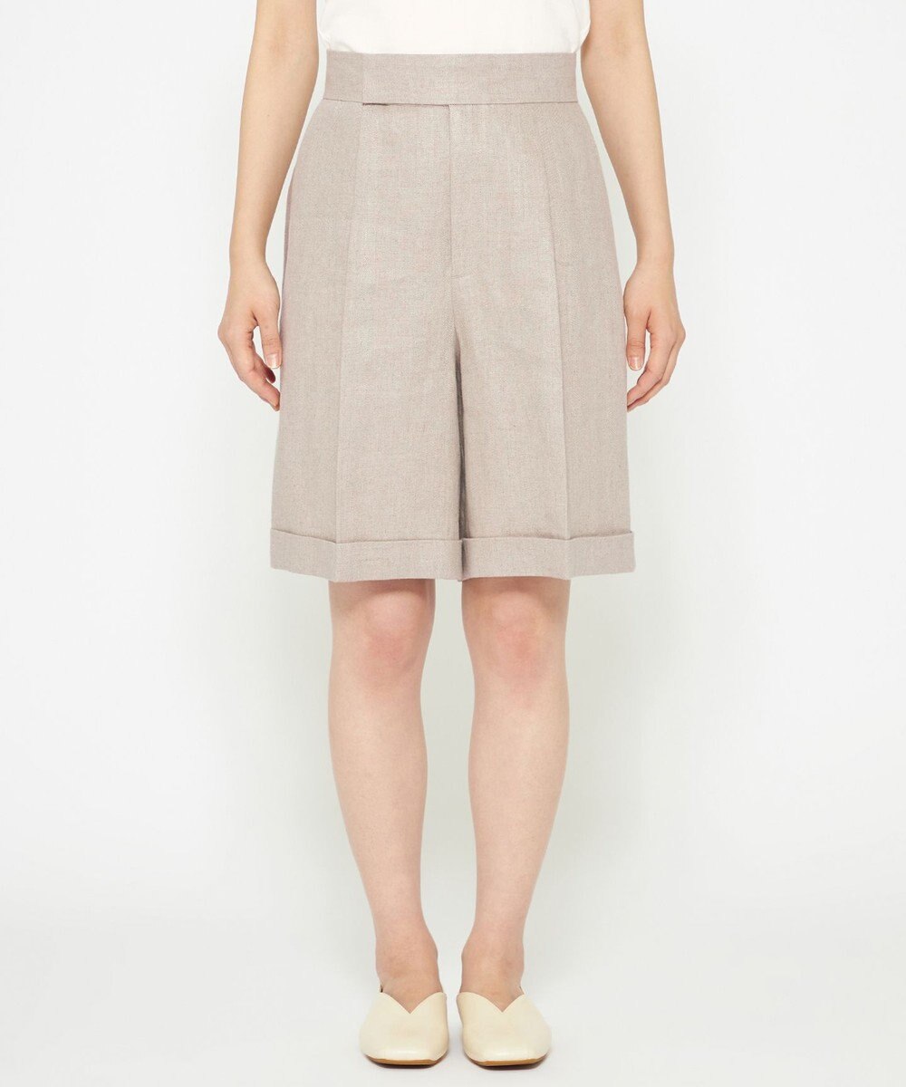 uncrave ヘリンボーン リネン ショートパンツ（uncrave WHITE） 