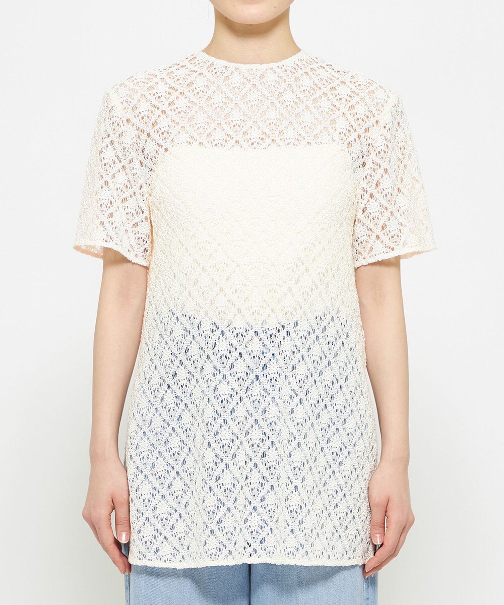 uncrave ジオメトリックレース ブラウス 