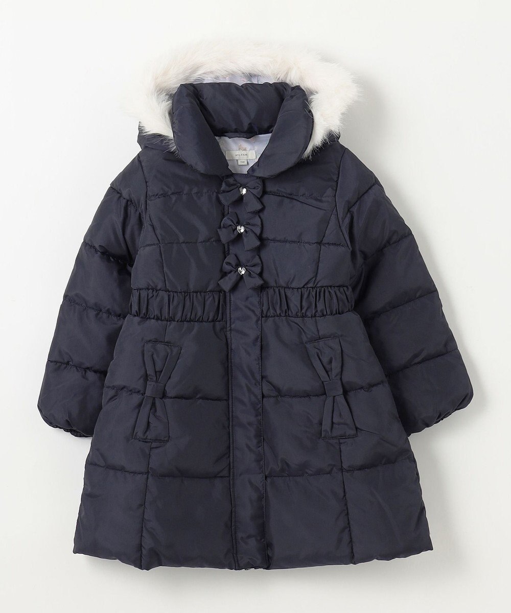 ANY KIDS 【洗濯機OK】中綿Aラインロングコート 