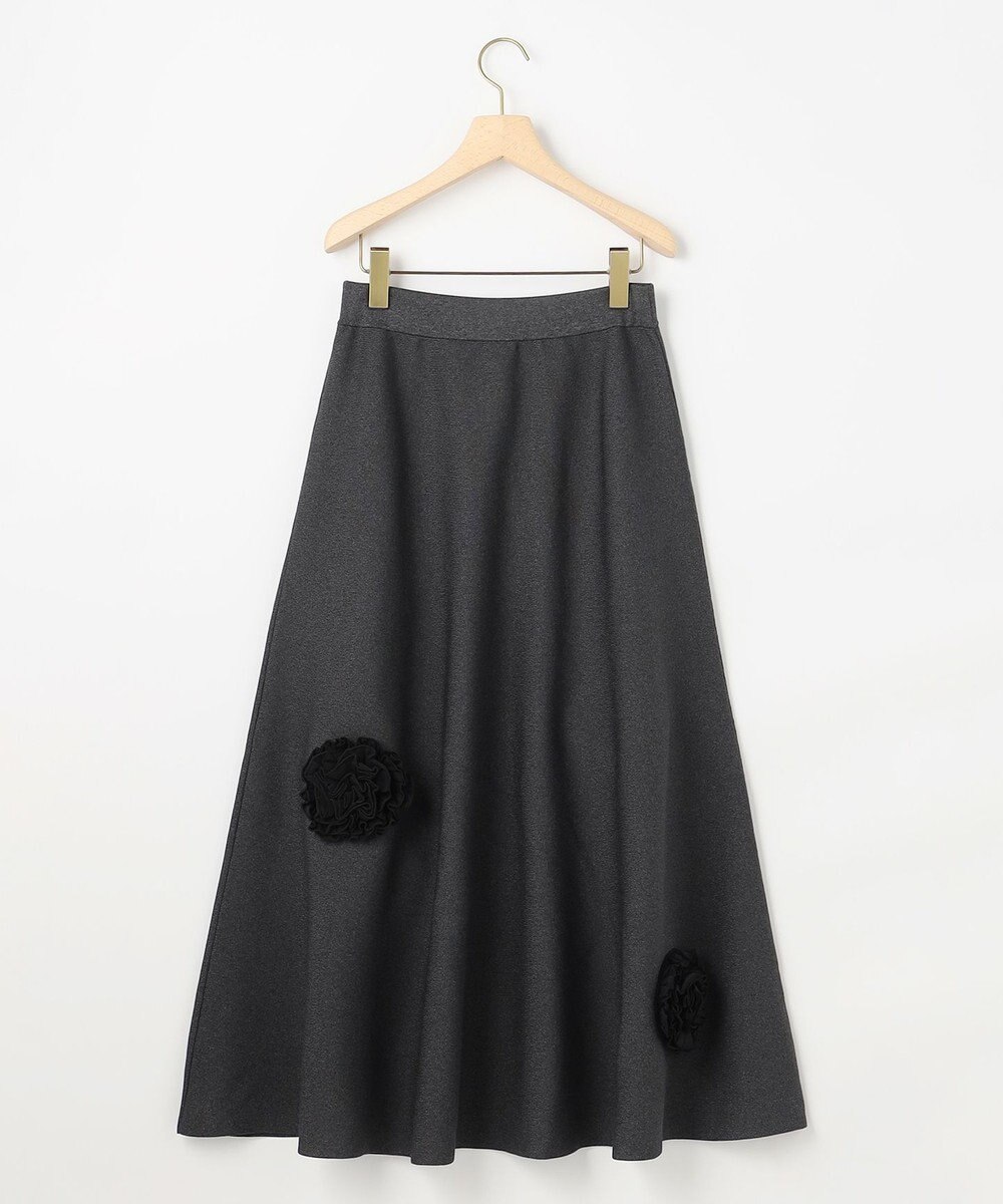 組曲 S 【組曲×setsuko sagittaire】ボンボンフラワーニット スカート 