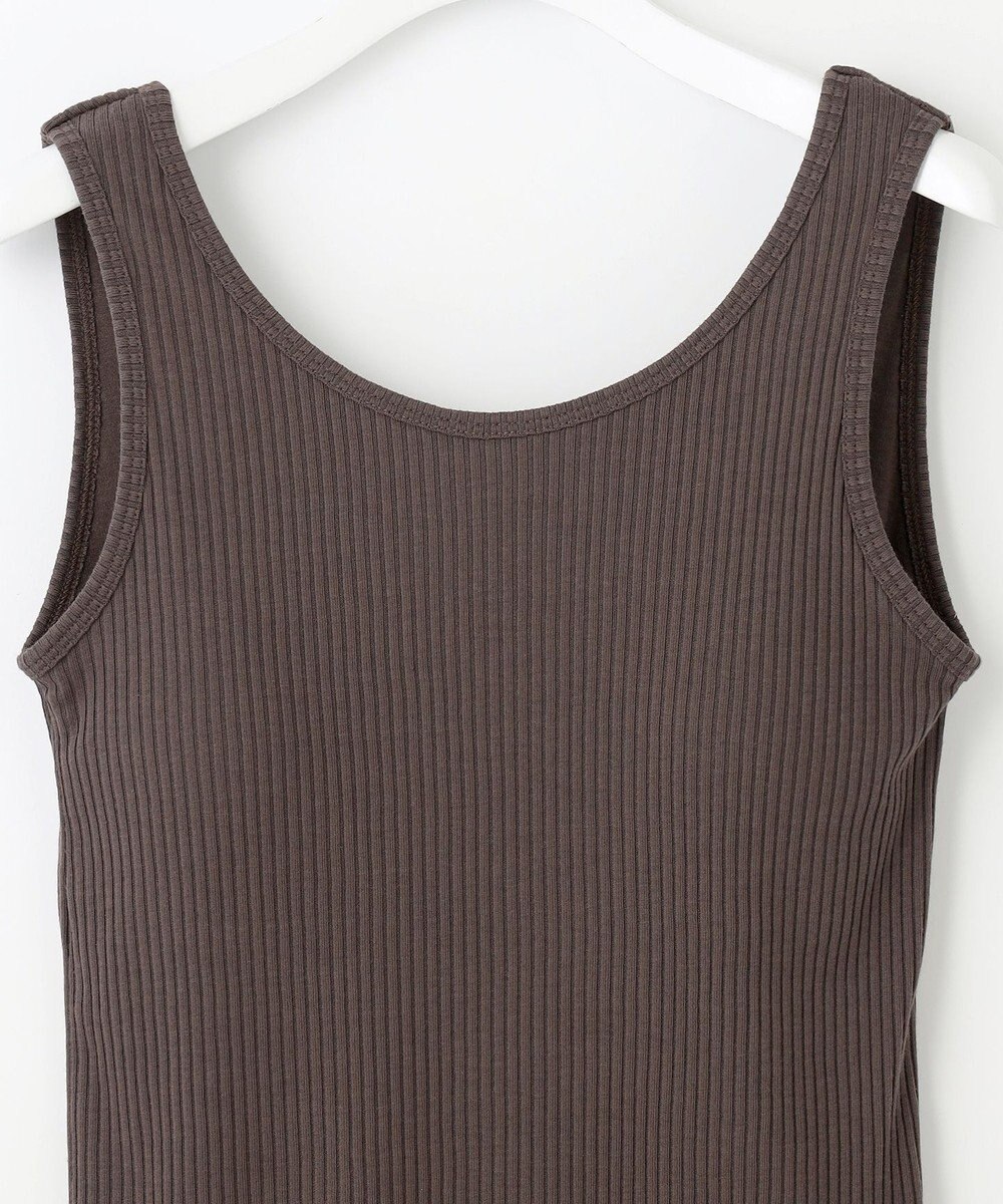 Feroux カップ付きリブ タンクトップ 