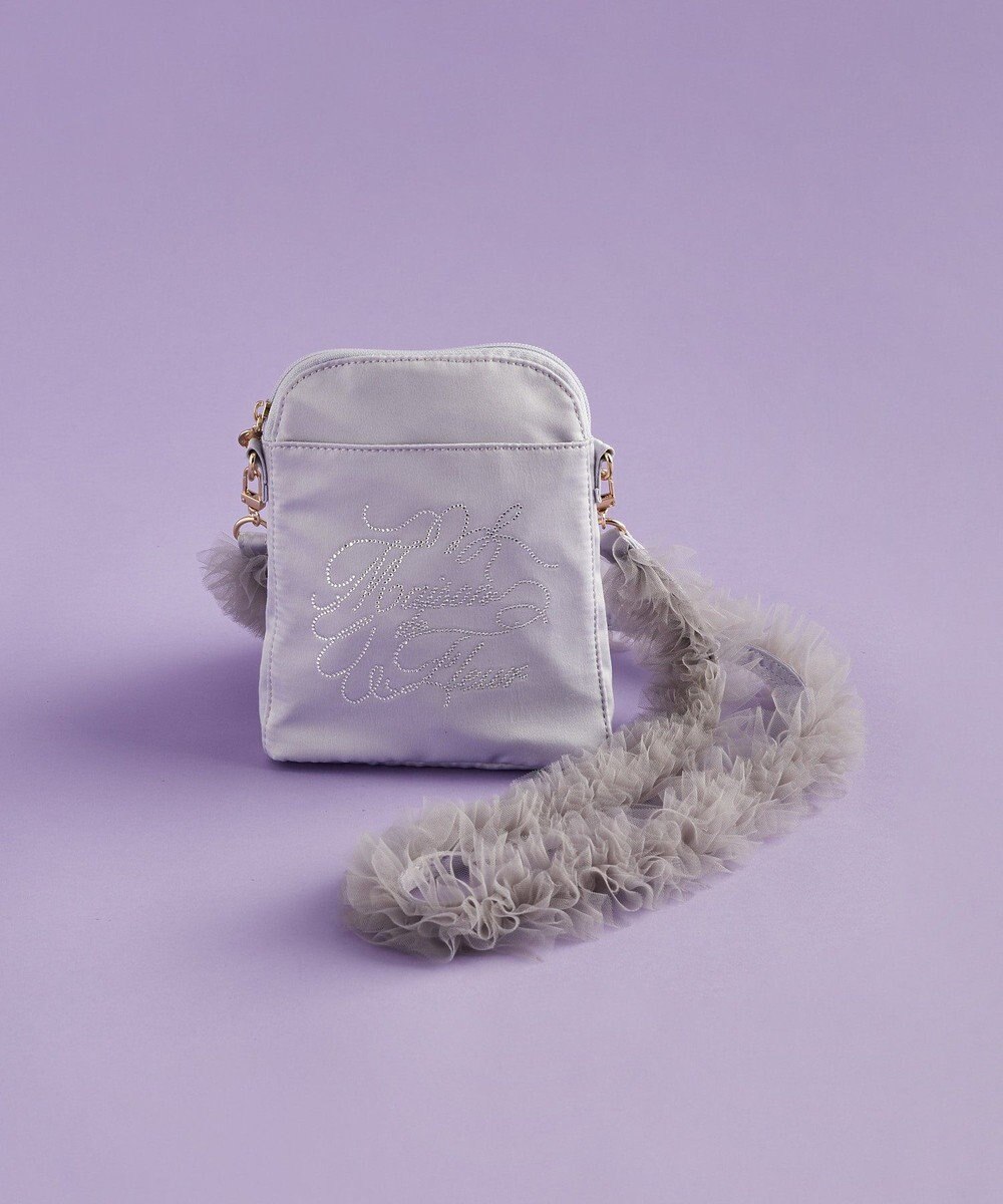 Maison de FLEUR EC限定チュールハンドルラインストーンショルダー 