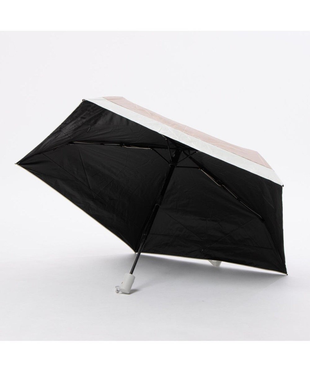 UNBILLION カシュネ cachenez /【晴雨兼用　日傘　UVカット率・遮光率100％生地使用 】PU軽量バイカラー自動開閉折りたたみ傘 