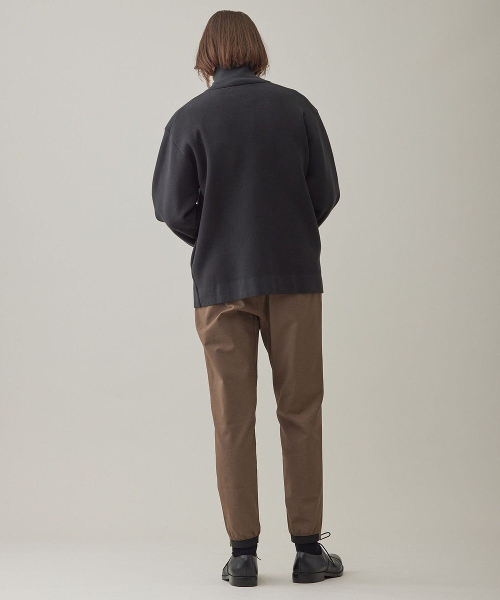 UNFILO MENS 【男女兼用/新色追加】スウェットライク ジップ タートルネックニット [24年秋冬商品] 